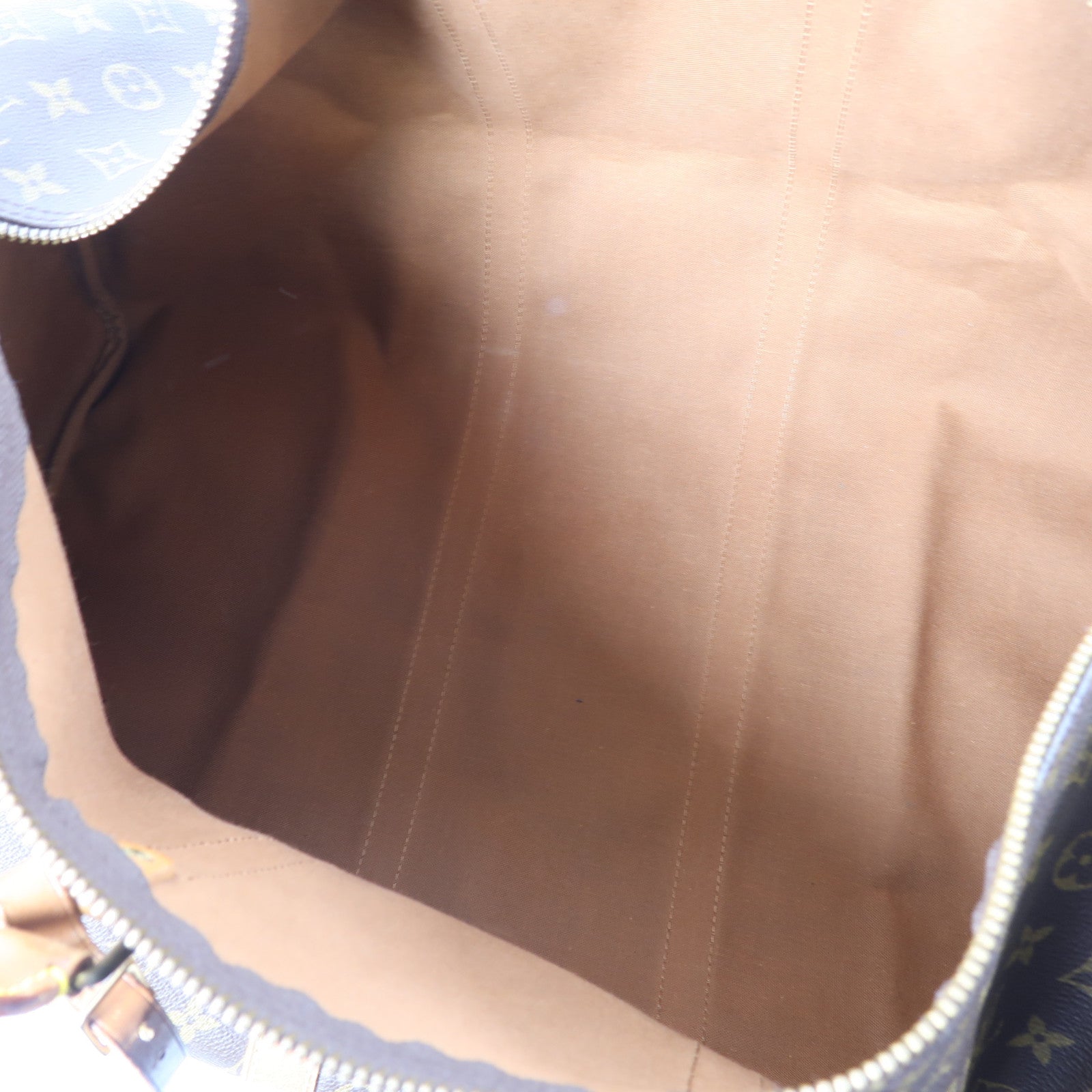 LOUIS VUITTON Monogram Keepall Bandouliere 55金扣手挽肩背兩用袋啡色