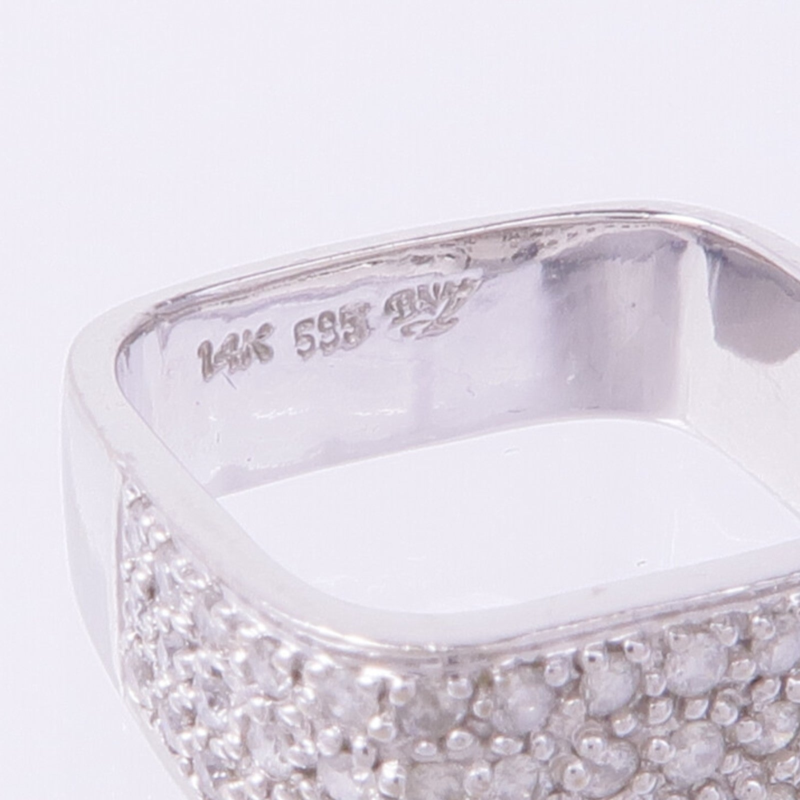 JEWELRY 14K白金Diamond Ring鑽石戒指US#3.25