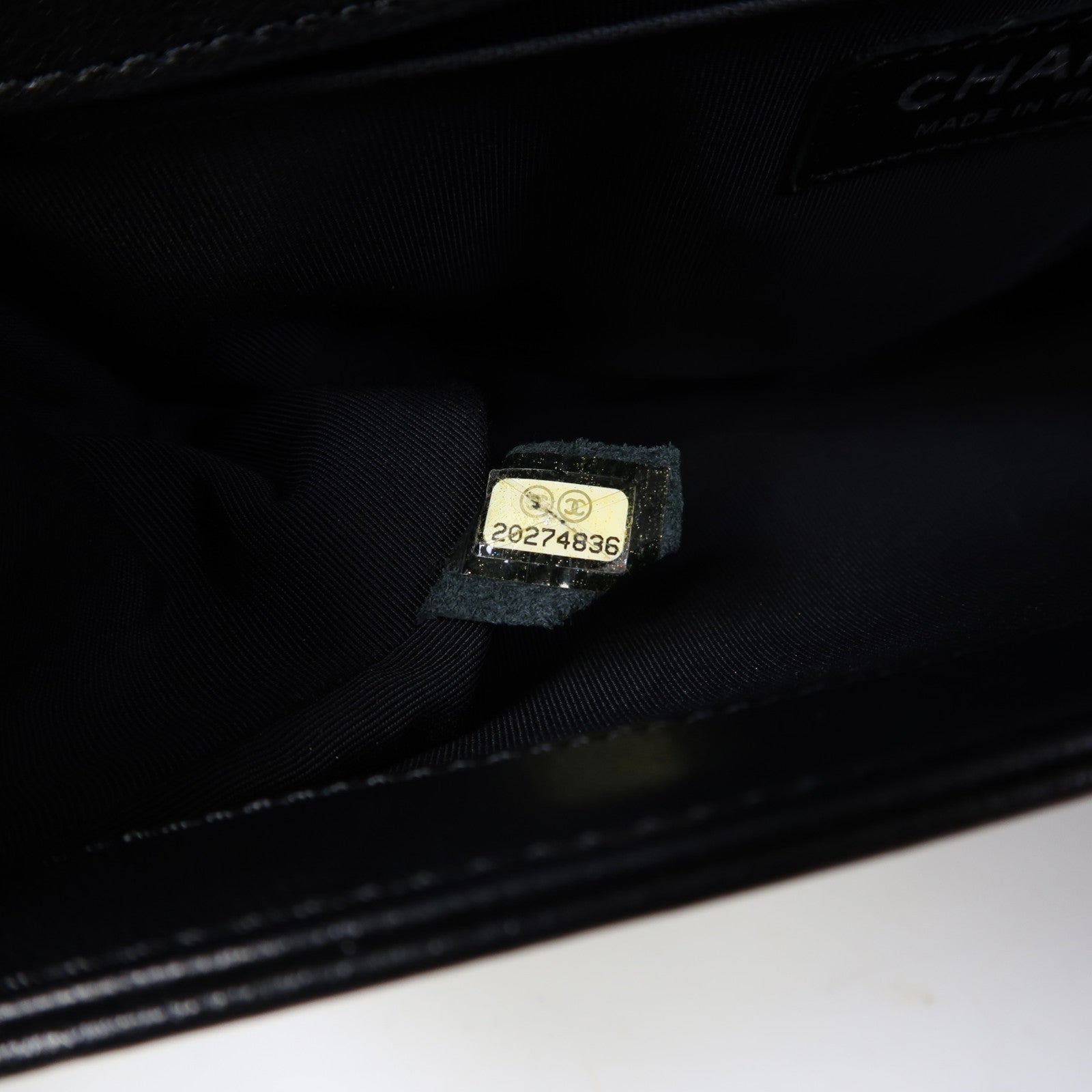 CHANEL 【激減優惠】菱格羊皮皮革Boy 25銀扣鏈帶肩背袋黑色