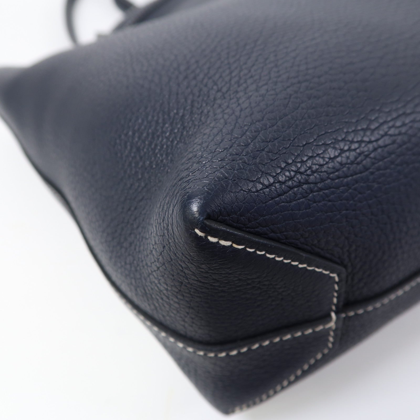 HERMES Clemence皮革Cabasellier 31肩背袋夜空深藍色