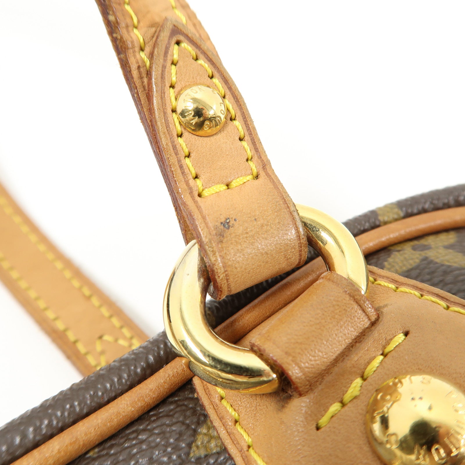 LOUIS VUITTON Monogram Montorgueil PM金扣肩背袋棕色