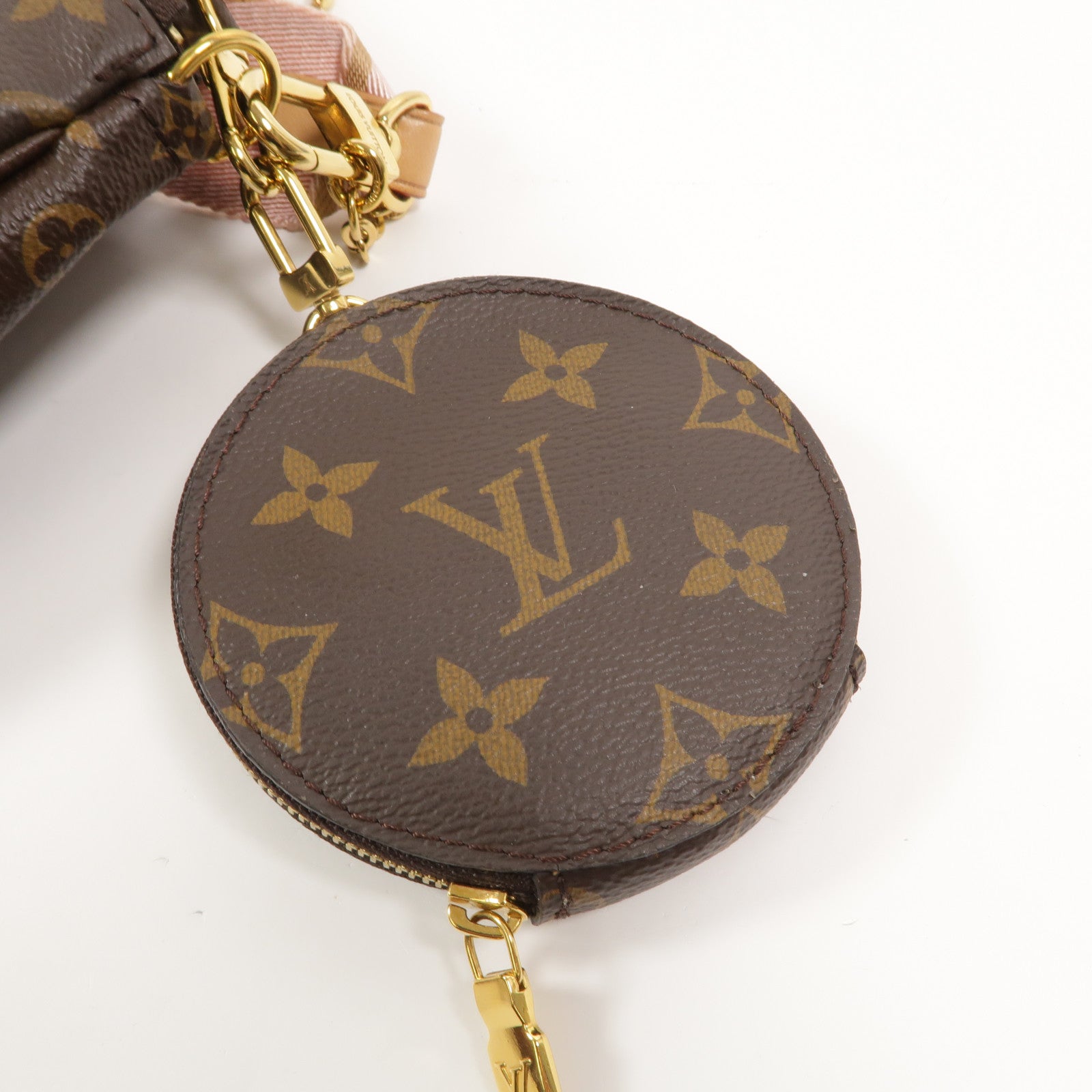 LOUIS VUITTON Monogram Multi Pochette Accessoires鏈帶手挽肩背兩用袋