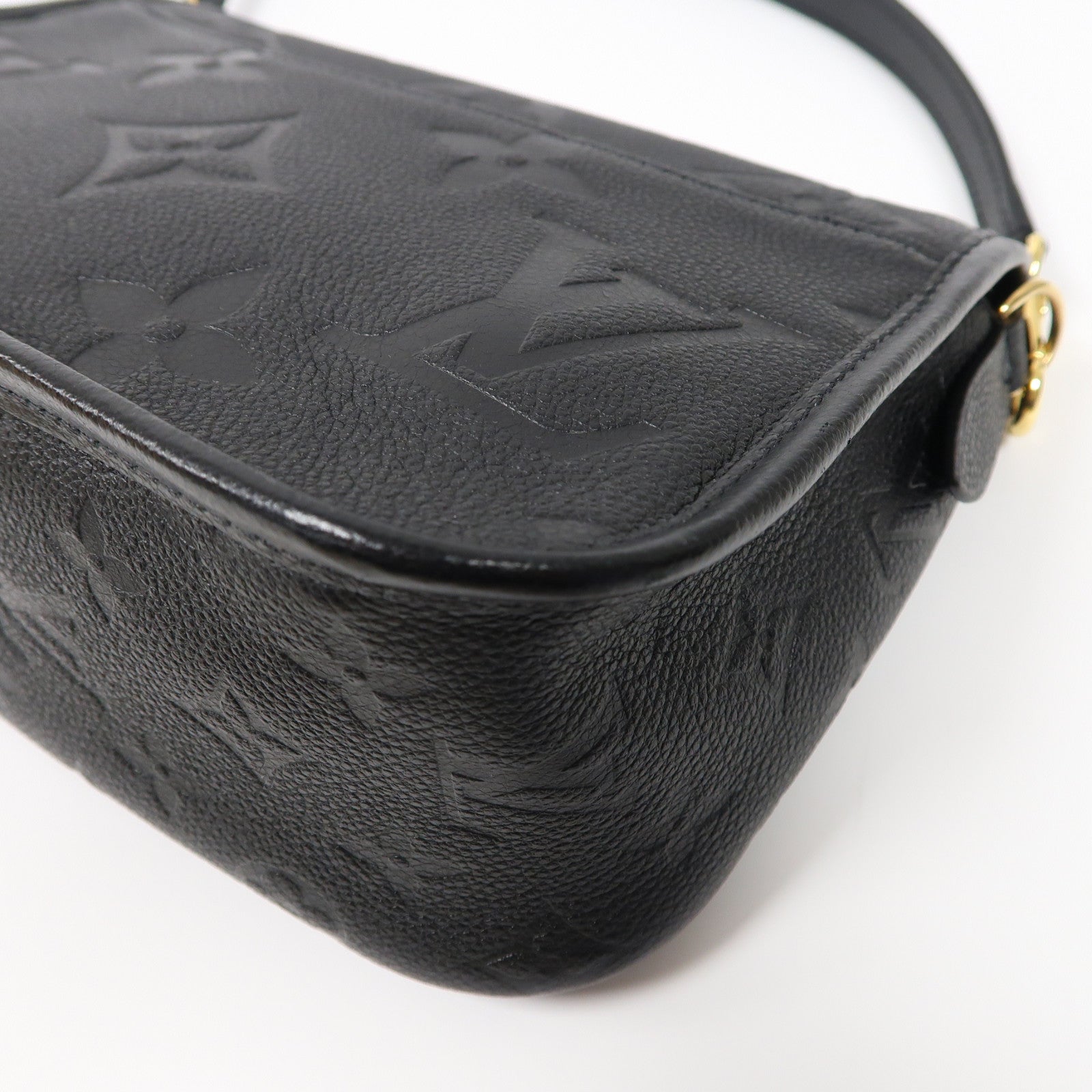 LOUIS VUITTON Monogram Empreinte Diane金扣手挽肩背兩用袋黑色