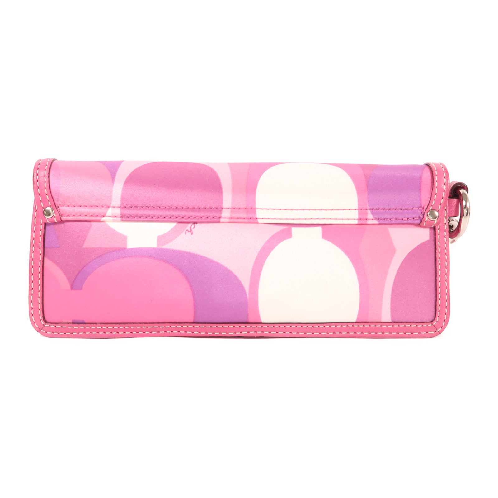 COACH Satin Pouch銀扣手拿包