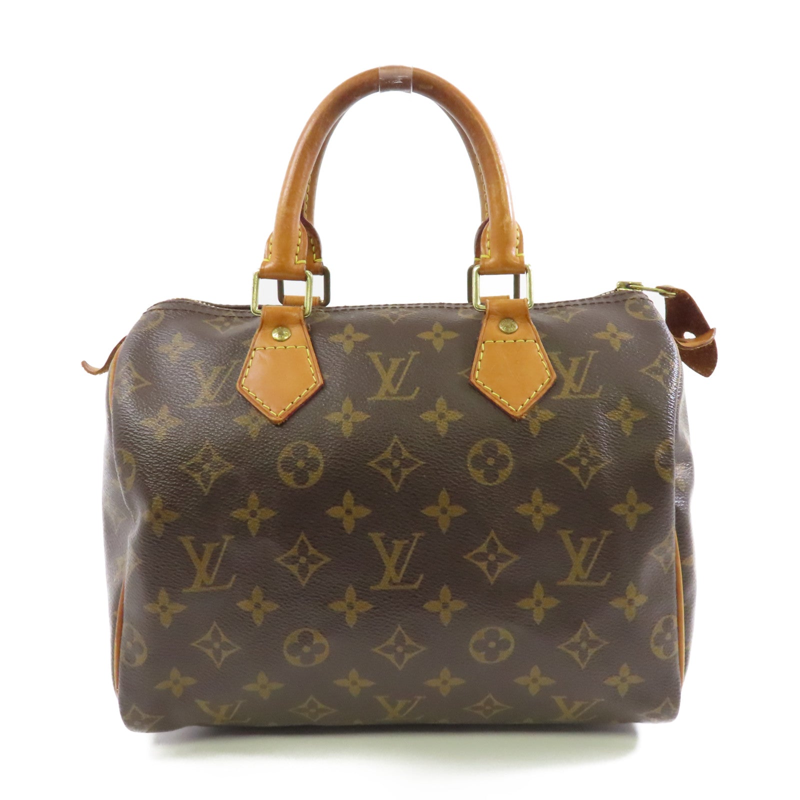 LOUIS VUITTON Monogram Speedy 25金扣手挽袋啡色