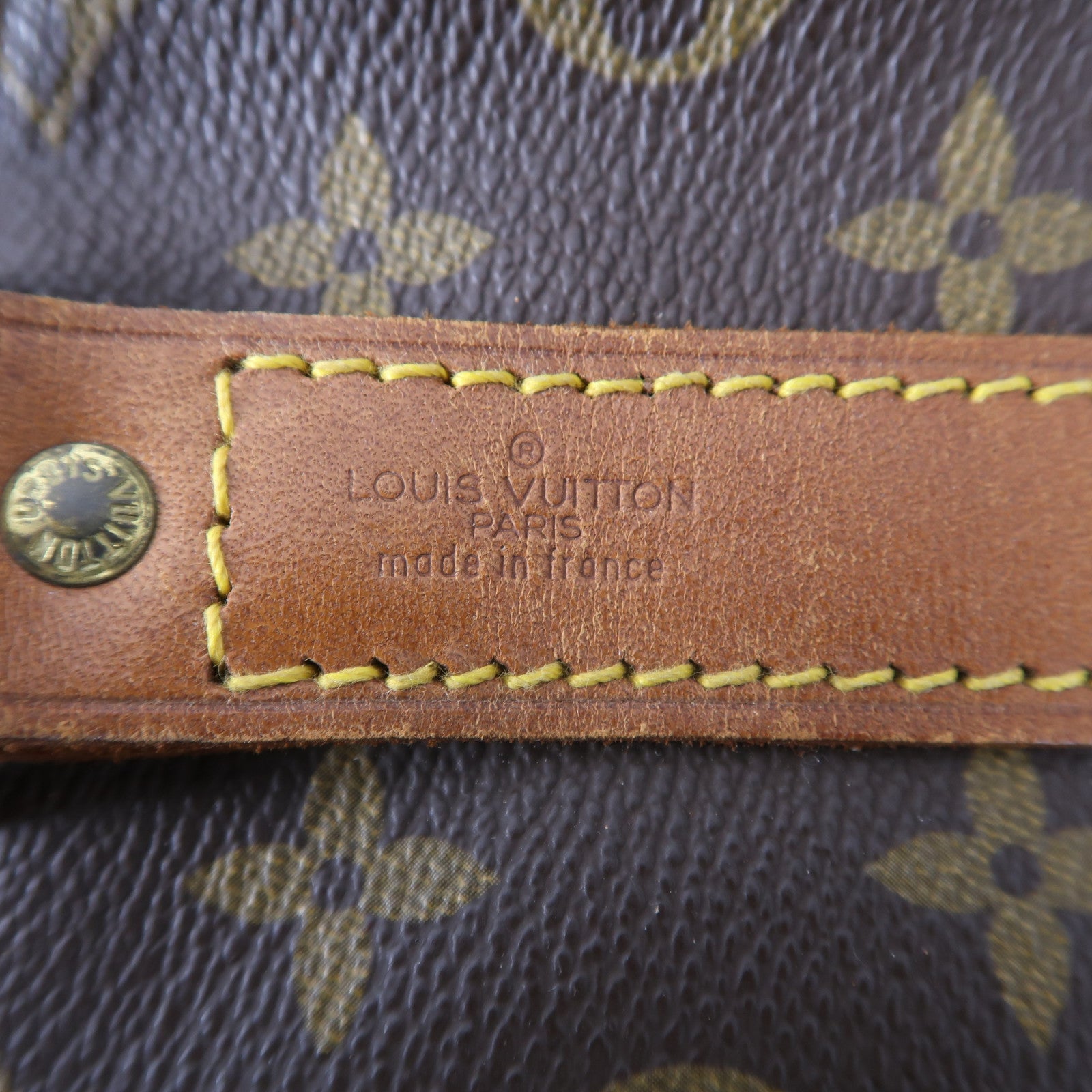 LOUIS VUITTON Monogram Keepall Bandouliere 55金扣手挽肩背兩用袋啡色