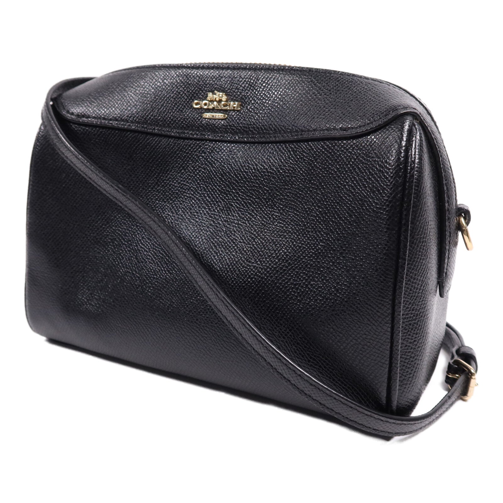 COACH 牛皮皮革Shoulder Bag金扣肩背袋