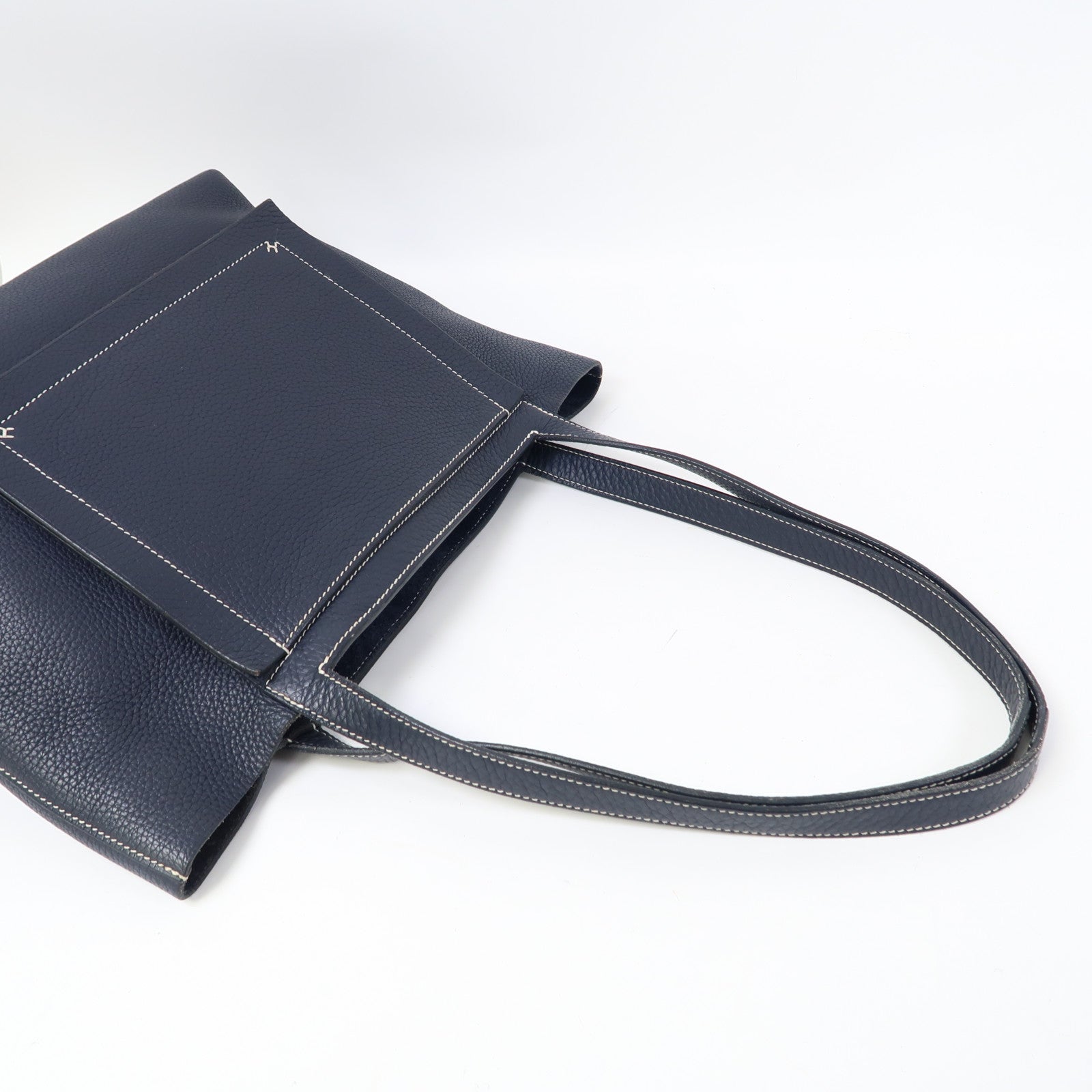 HERMES Clemence皮革Cabasellier 31肩背袋夜空深藍色