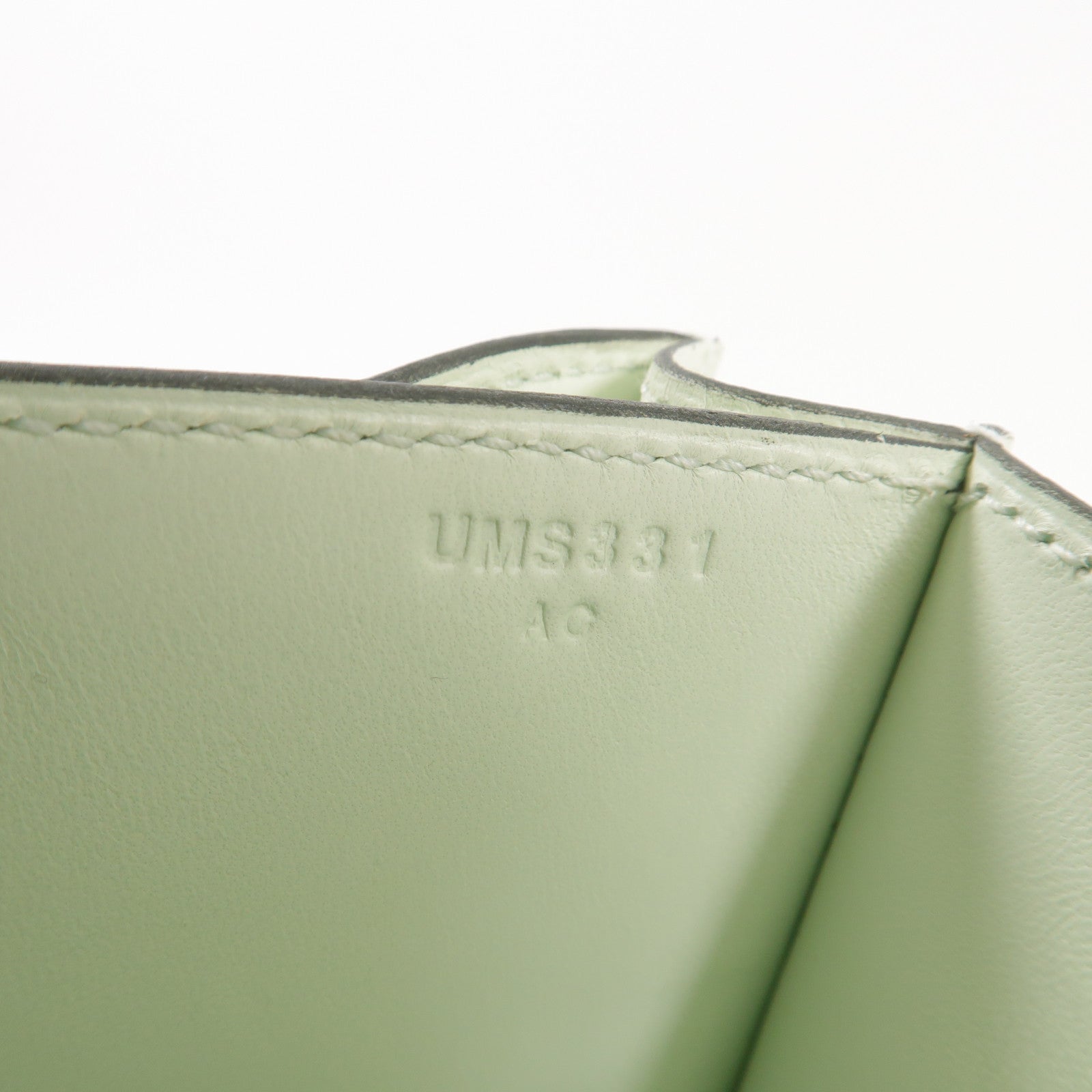 HERMES Epsom皮革Constance III 18肩背袋Vert Fizz