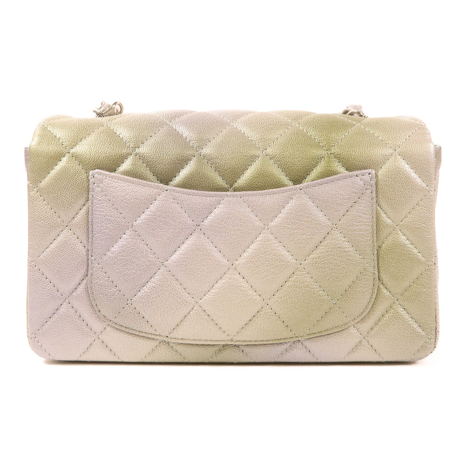 CHANEL 【激減優惠】牛皮皮革Classic 20銀扣肩背袋