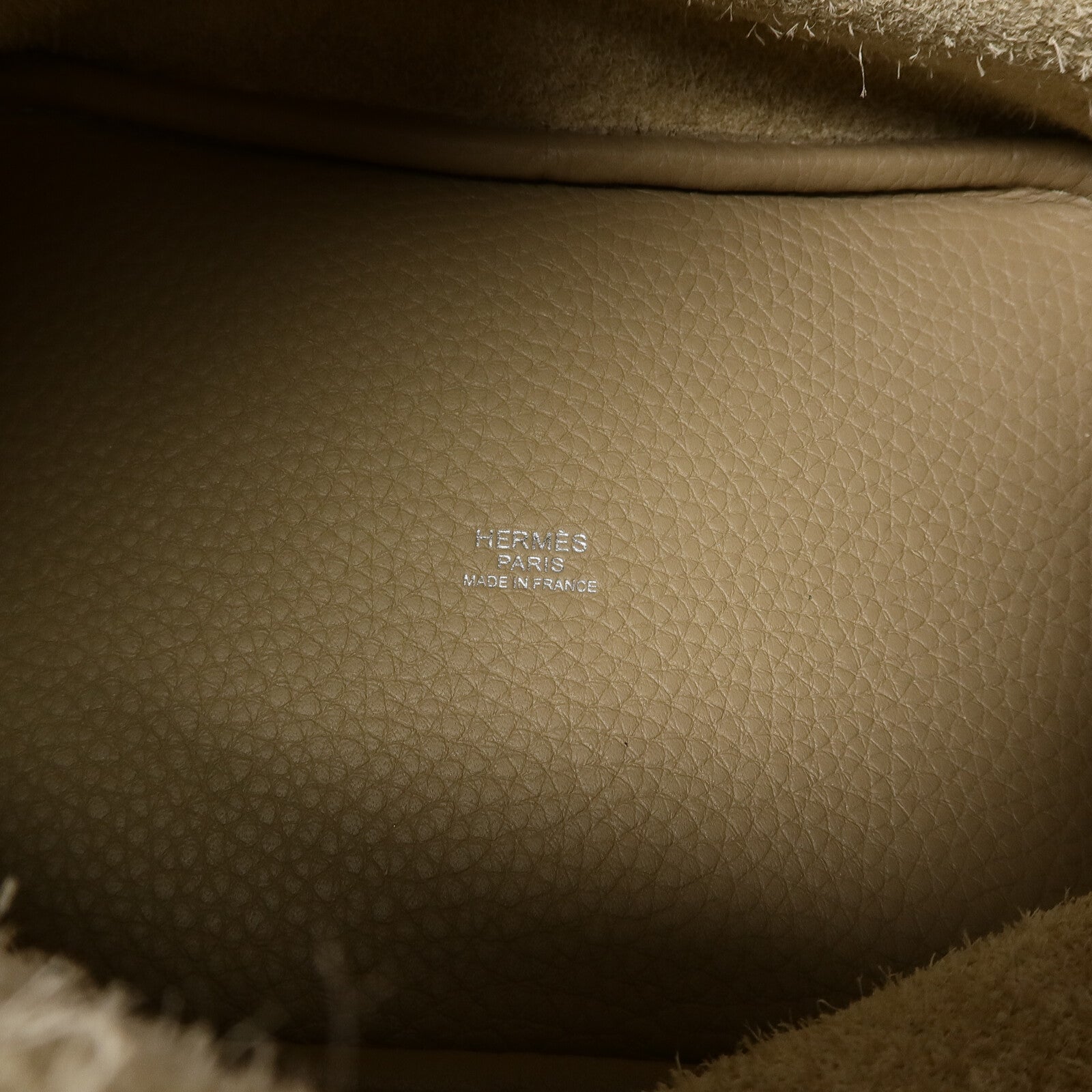 HERMES Clemence皮革Picotin PM手挽袋Trench