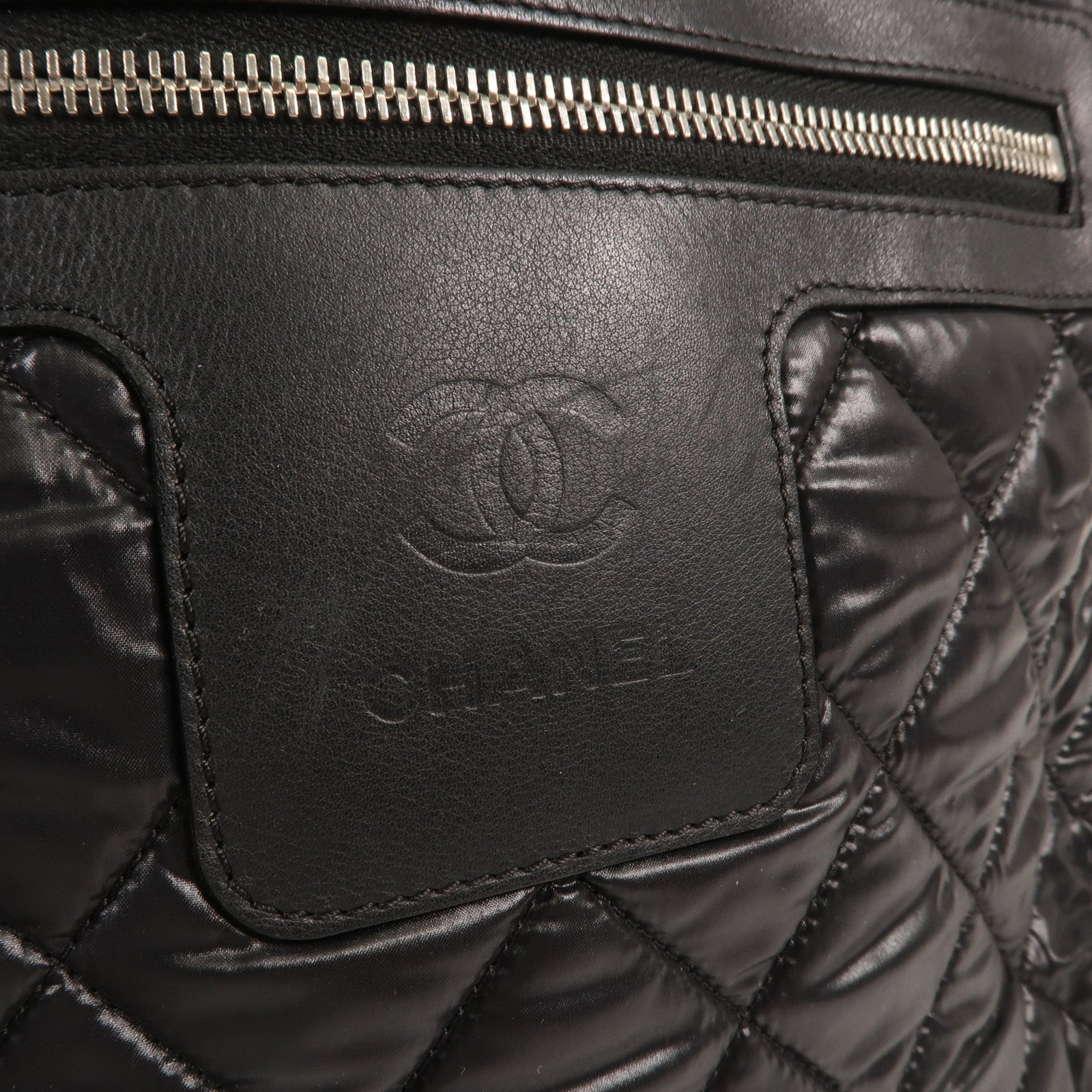CHANEL 尼龍Coco Cocoon Backpack銀扣背包