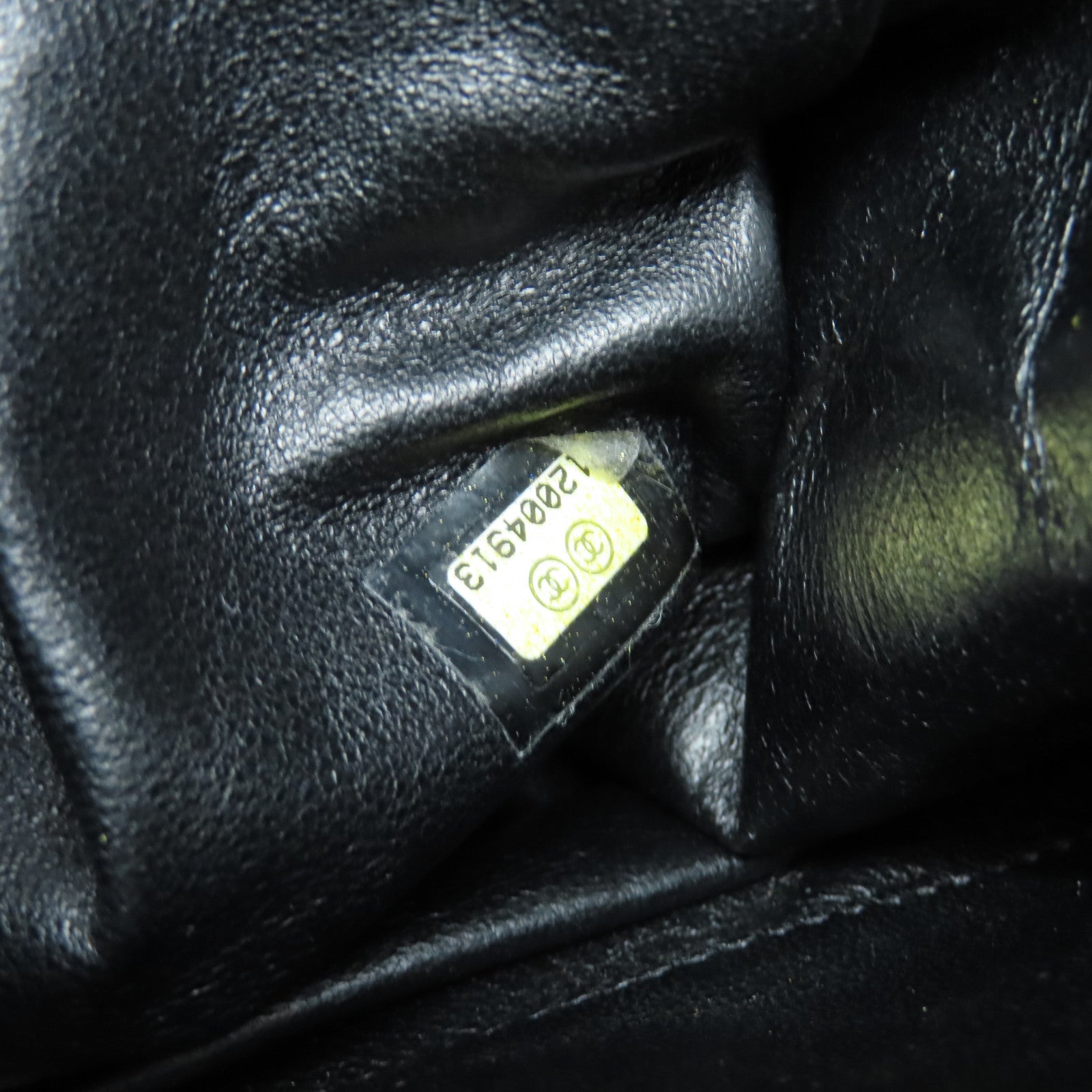 CHANEL 【清倉大減價】菱格牛皮皮革2.55金扣鏈帶肩背袋黑色