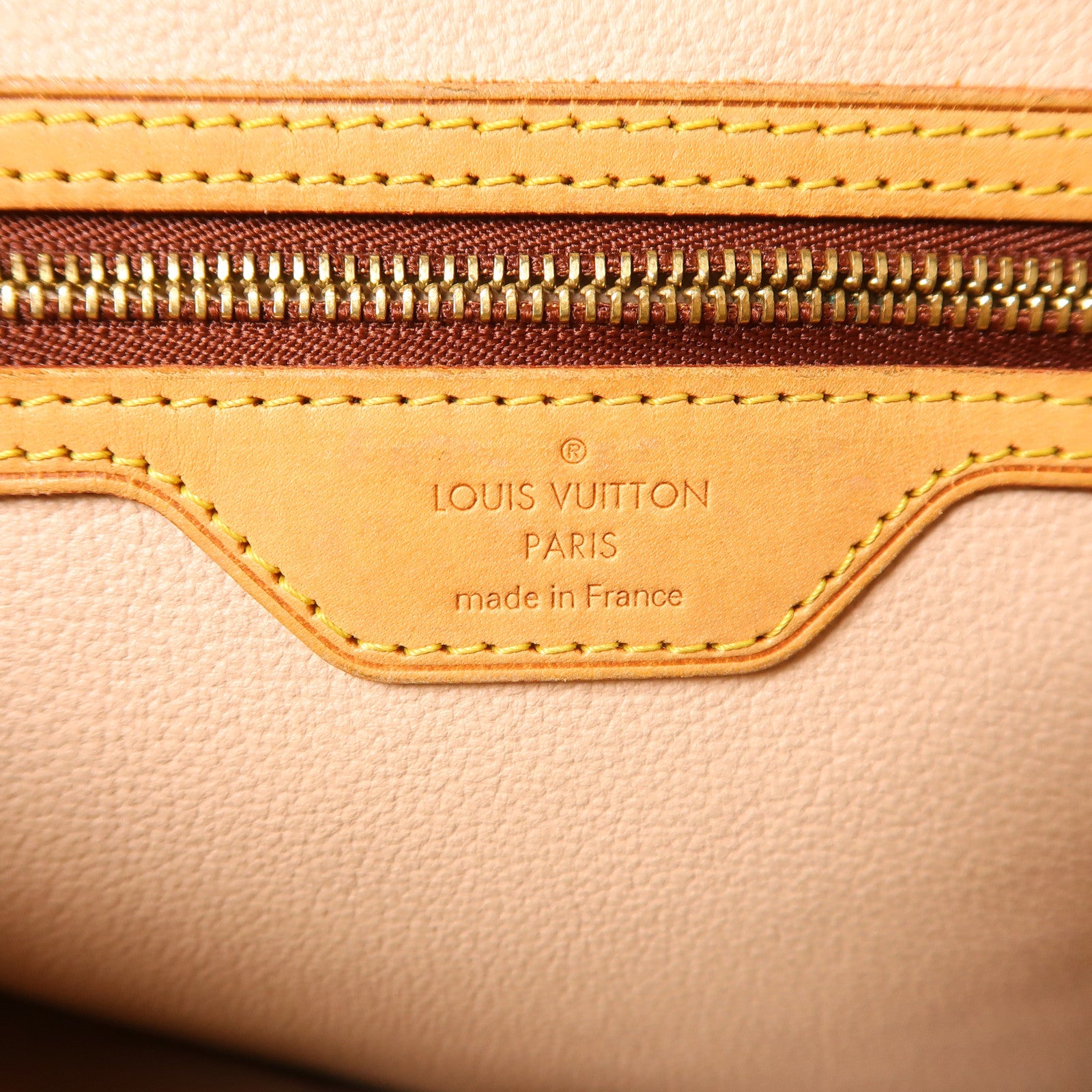 LOUIS VUITTON 【激減優惠】Monogram Bucket GM金扣手挽袋棕色