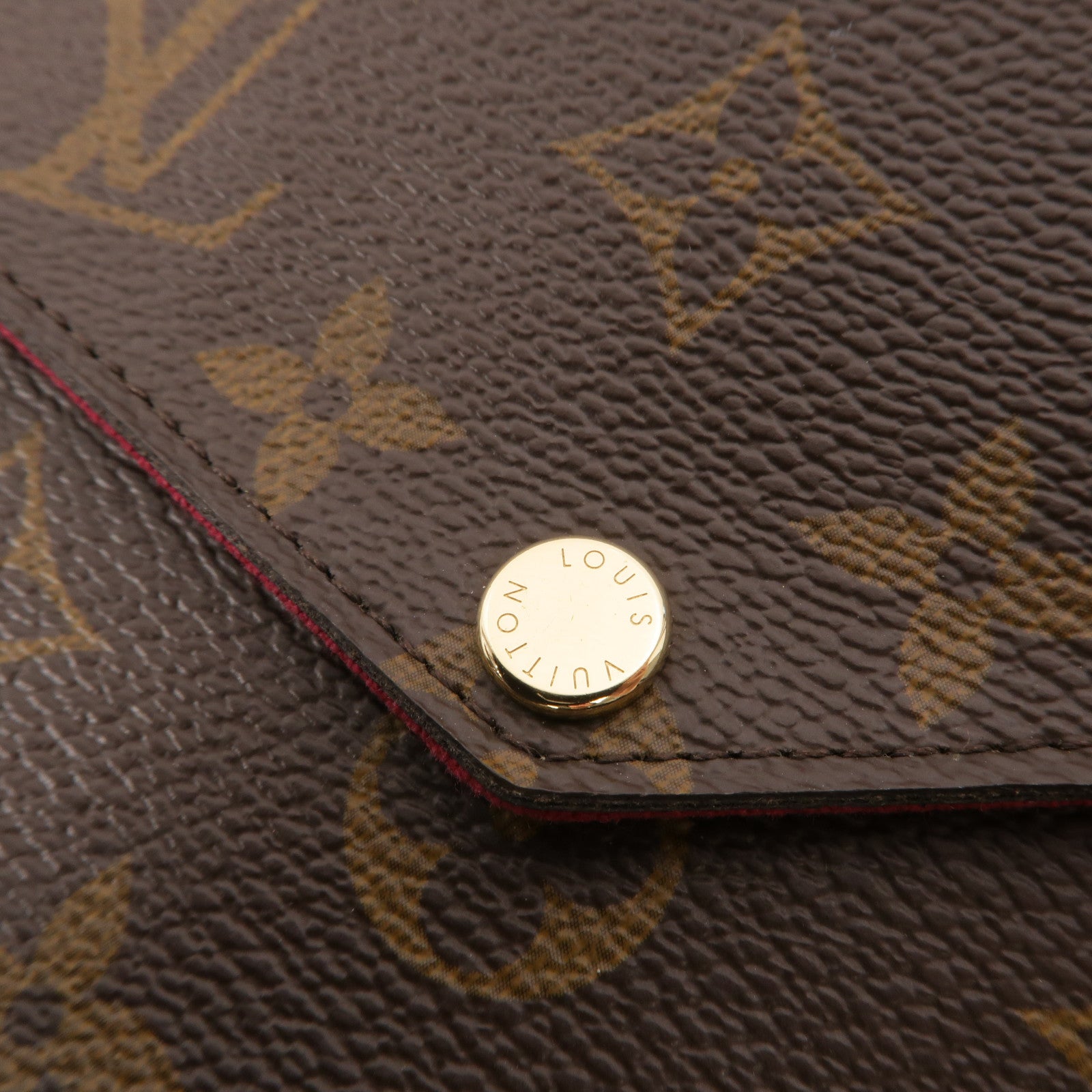 LOUIS VUITTON Monogram Pochette Felicie鏈帶肩背袋