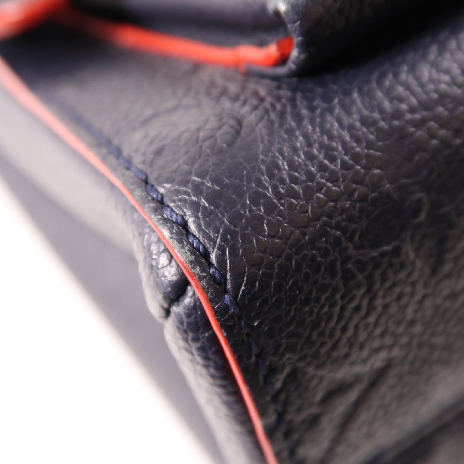 LOUIS VUITTON Monogram Empreinte Vavin PM金扣肩背袋深藍色