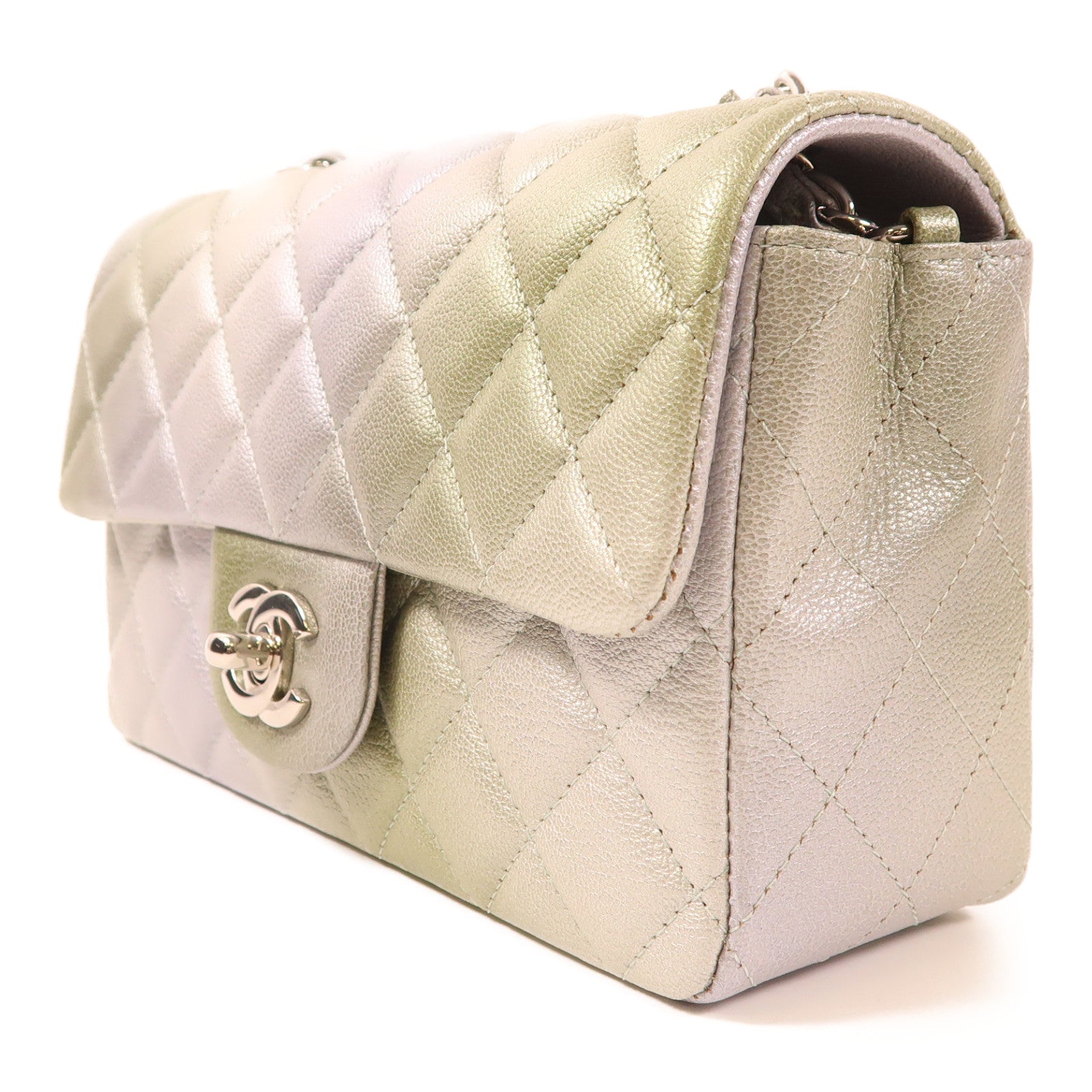CHANEL 【激減優惠】牛皮皮革Classic 20銀扣肩背袋
