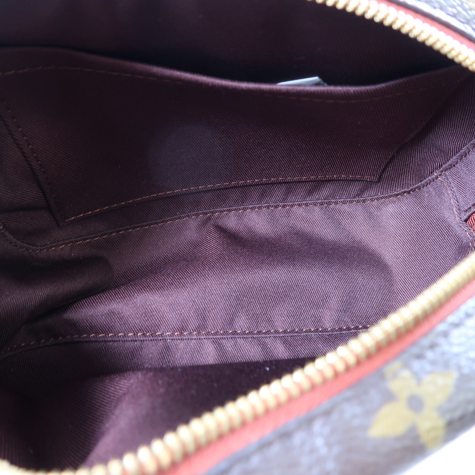 LOUIS VUITTON Monogram Deauville Mini金扣肩背袋啡色