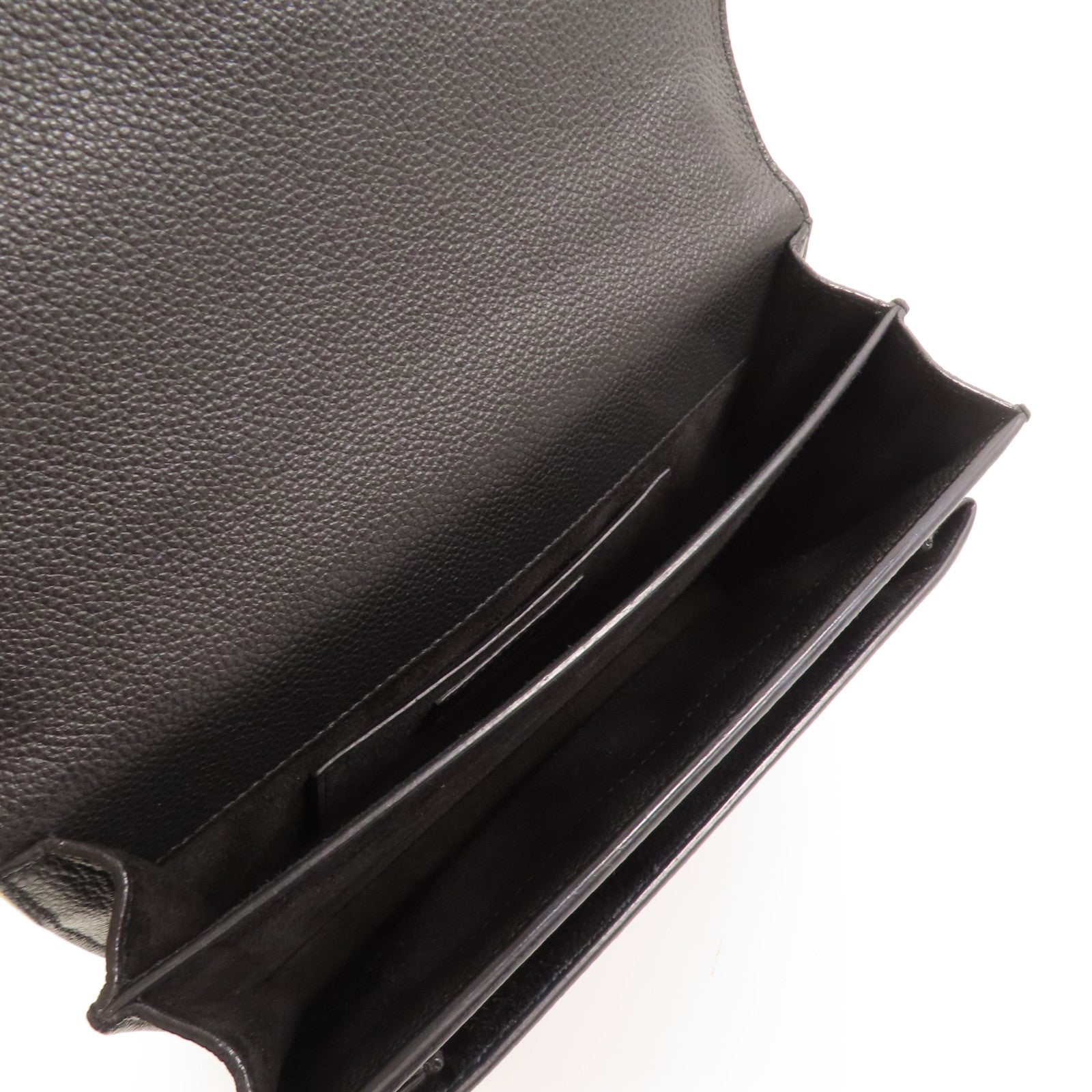 SAINT LAURENT 牛皮皮革Sunset Medium銀扣鏈帶肩背袋
