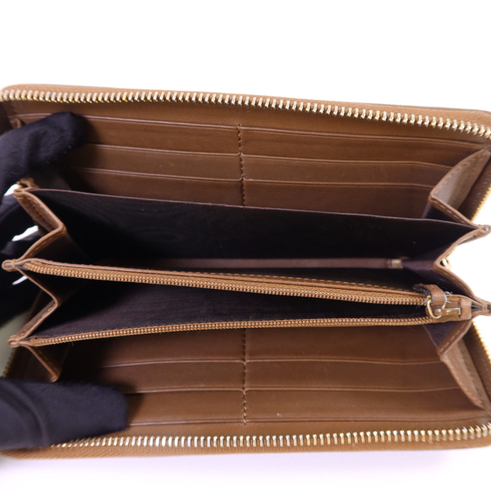 GUCCI 帆布GG Canvas Long Round Zipper Wallet金扣長錢包