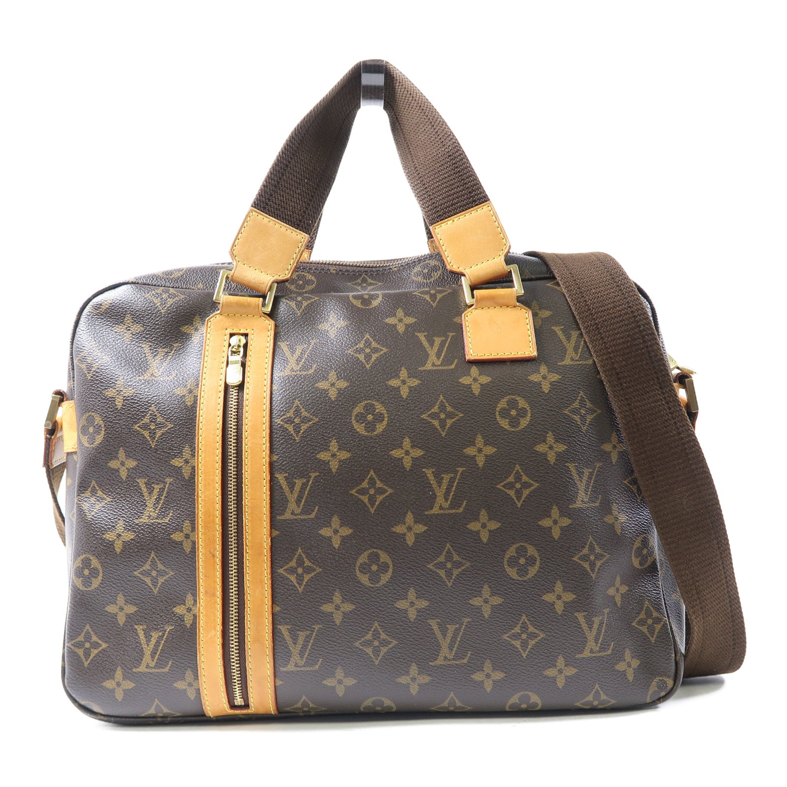 LOUIS VUITTON 【激減優惠】Monogram SackBosphere金扣手挽肩背兩用袋啡色