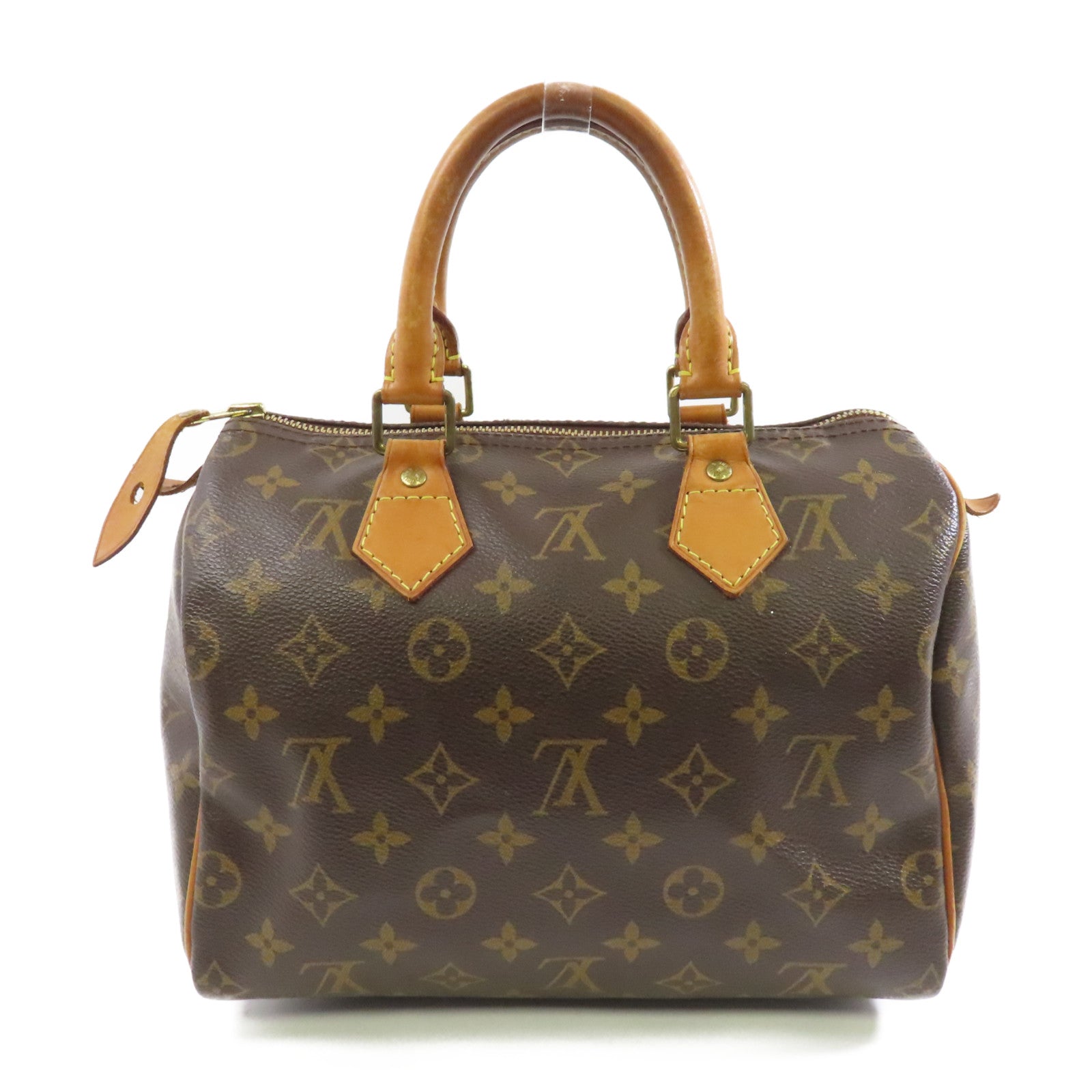 LOUIS VUITTON Monogram Speedy 25金扣手挽袋啡色