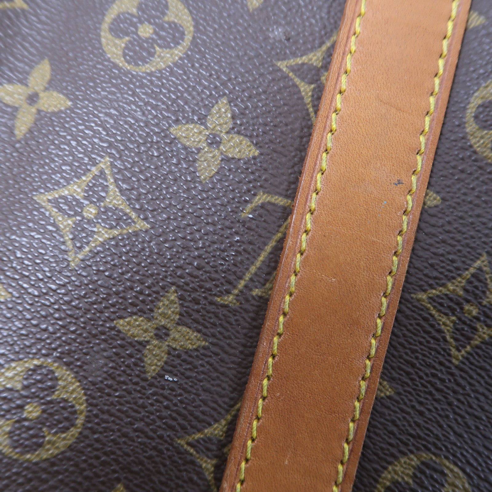 LOUIS VUITTON Monogram Keepall Bandouliere 55金扣手挽肩背兩用袋啡色