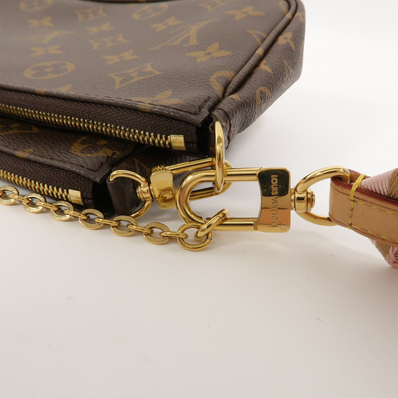 LOUIS VUITTON Monogram Multi Pochette Accessoires鏈帶手挽肩背兩用袋
