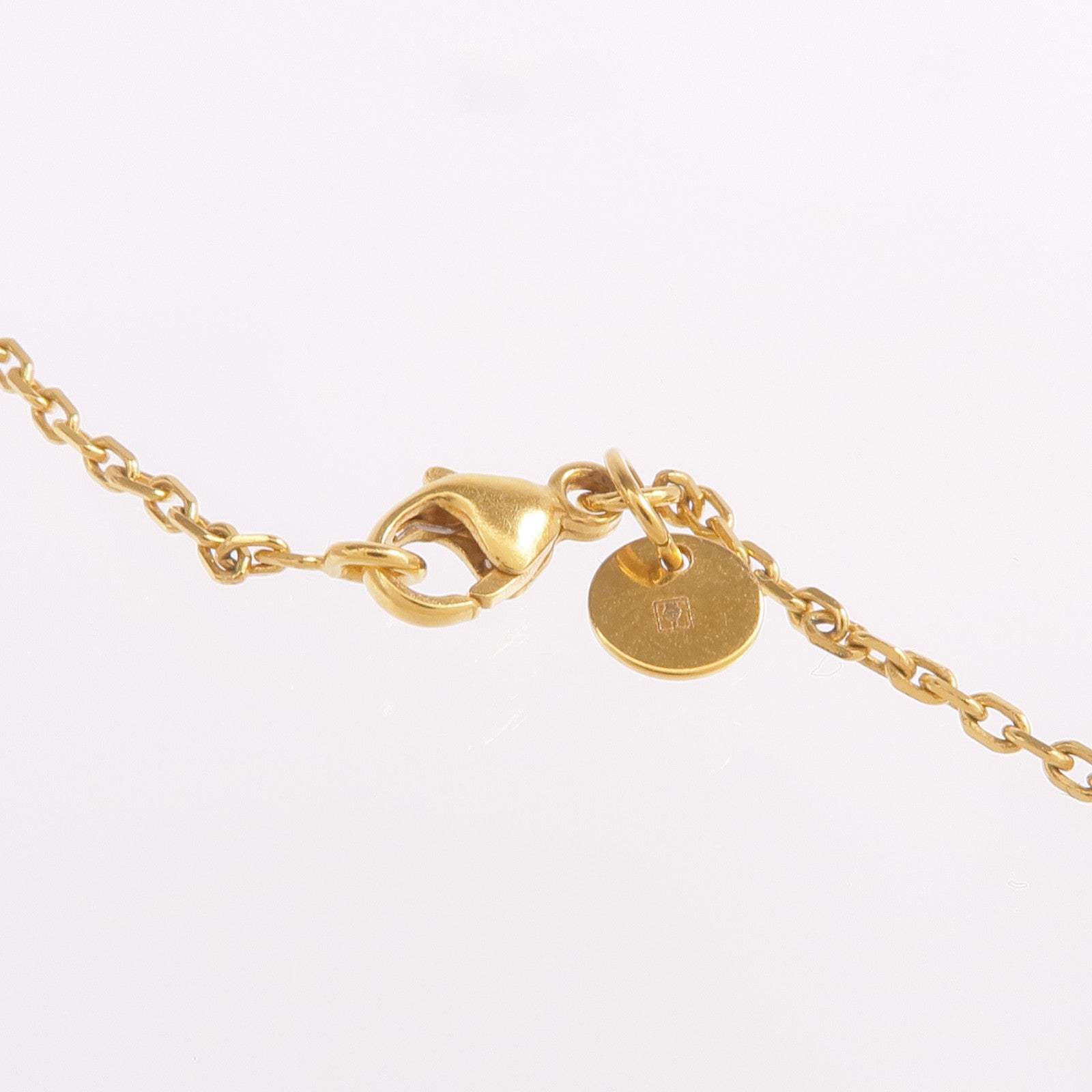 HERMES Swift皮革/鍍金As De Coeur項鍊