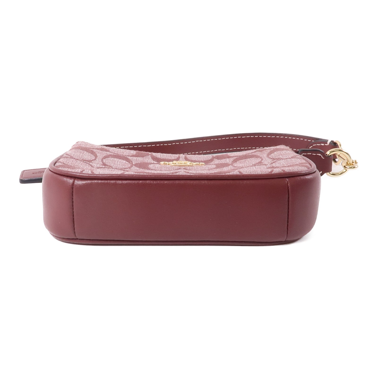 COACH 帆布Nolita 15金扣手挽袋紅色