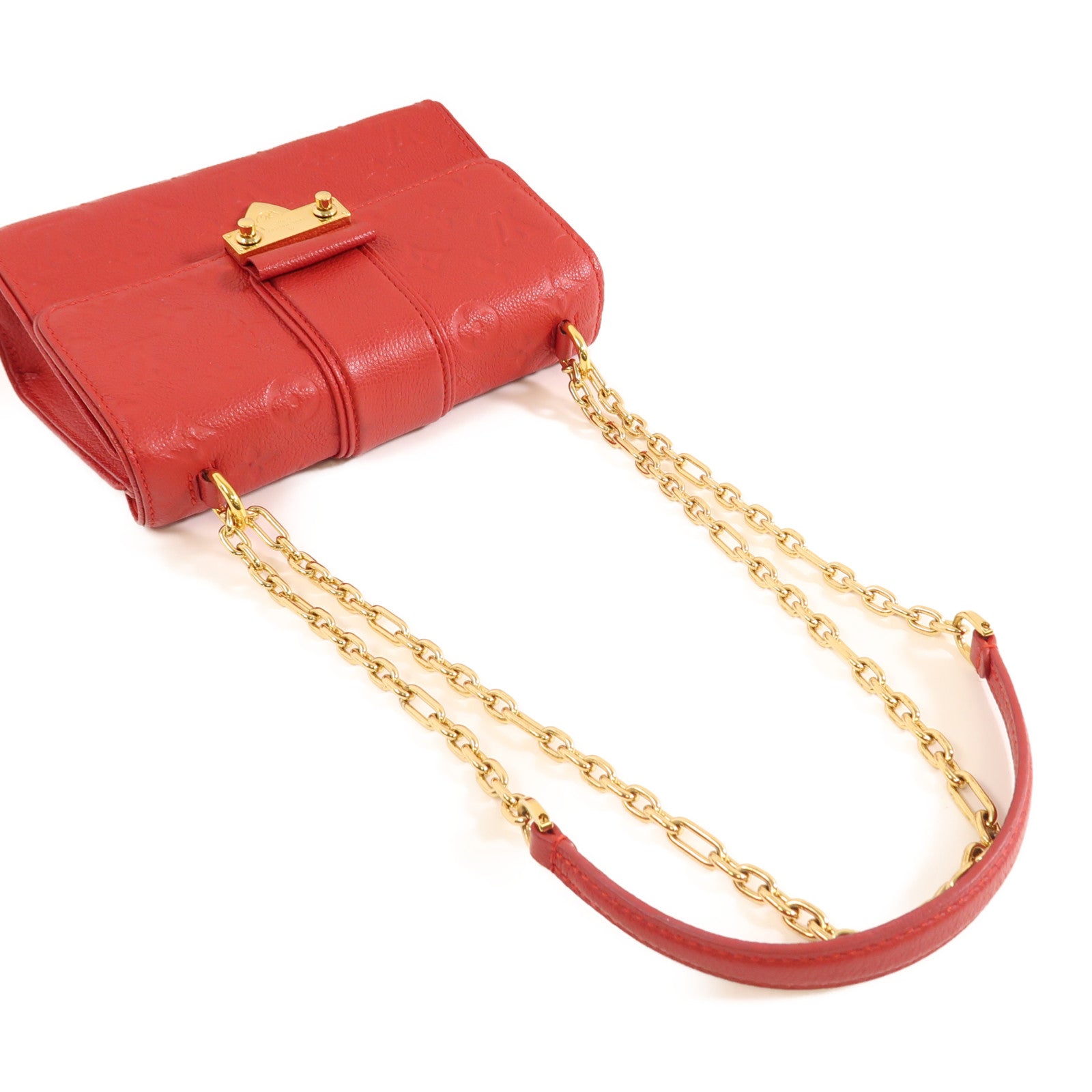 LOUIS VUITTON Monogram Empreinte Saint Sulpice PM金扣肩背袋