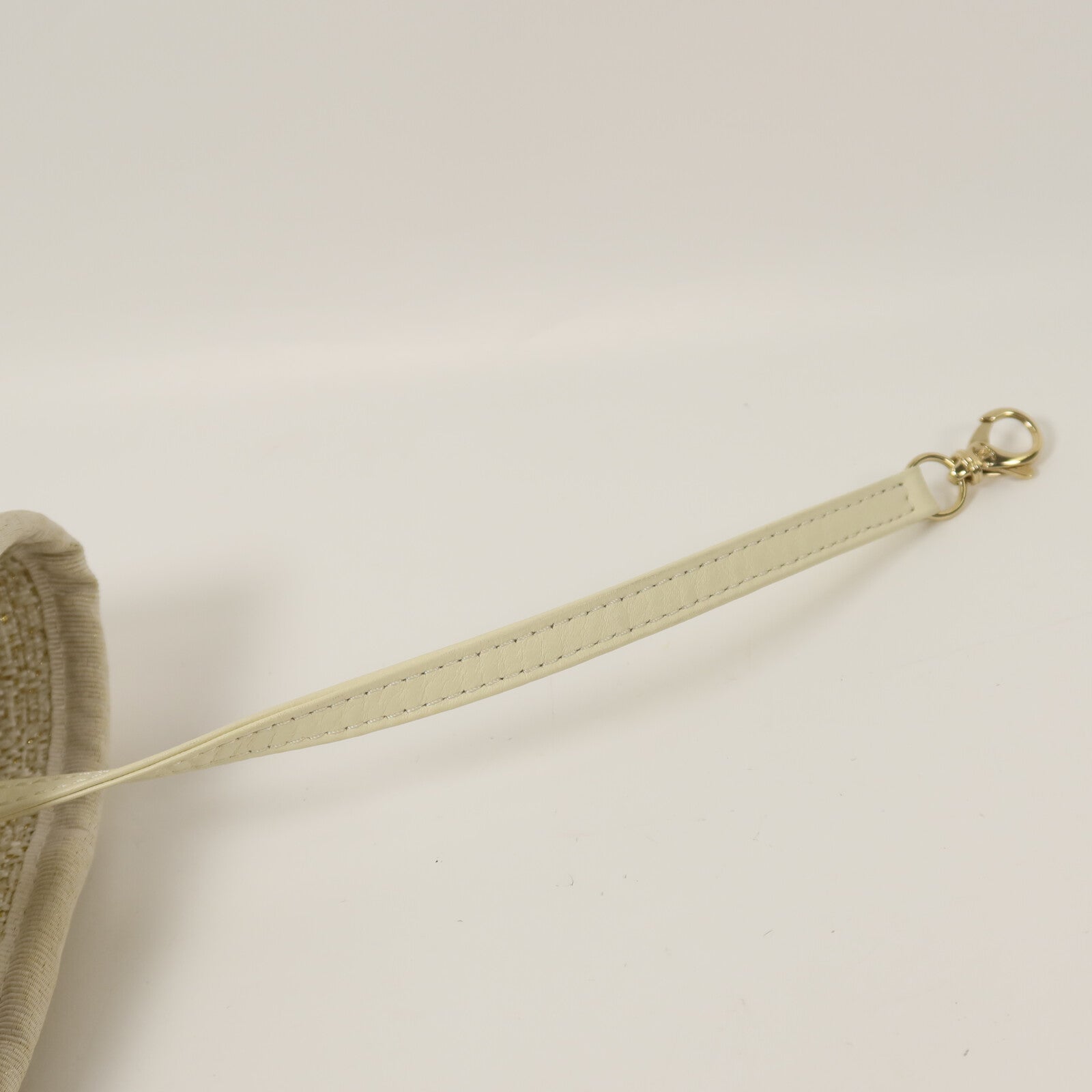 CHANEL 帆布/藤料Deauville Tote MM鏈帶手挽肩背兩用袋