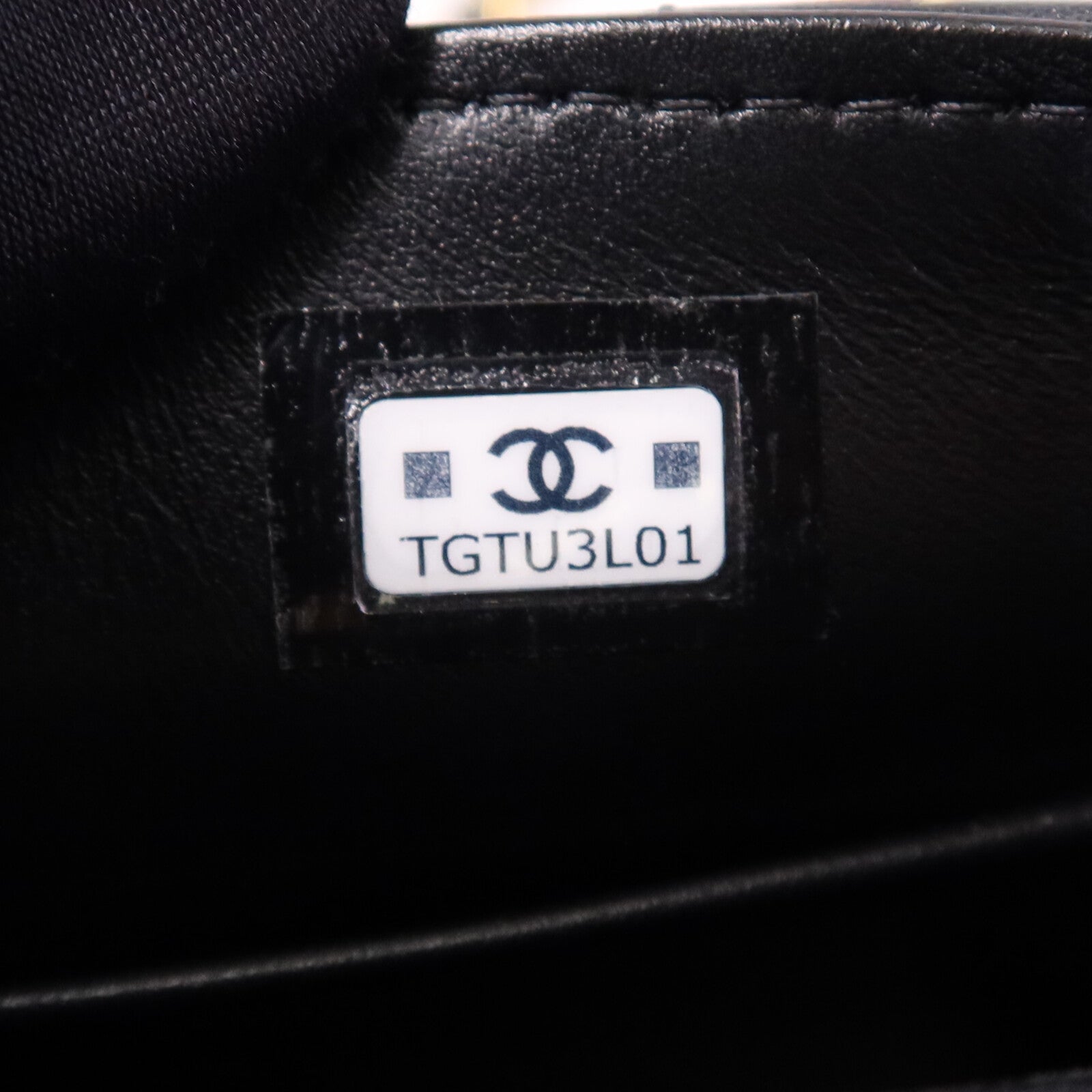 CHANEL 牛皮皮革Coco Handle Nano金扣鏈帶手挽肩背兩用袋