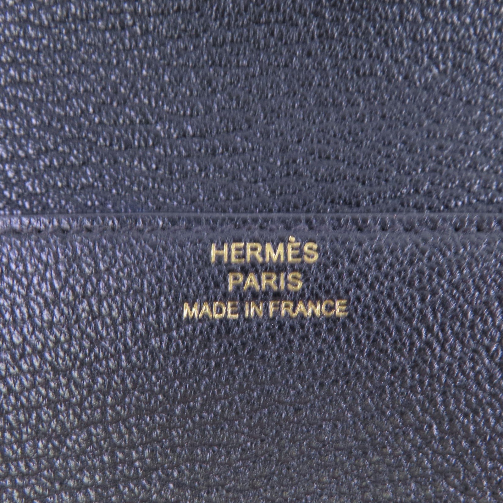 HERMES 【激減優惠】Chevre皮革Roulis Slim金扣短錢包