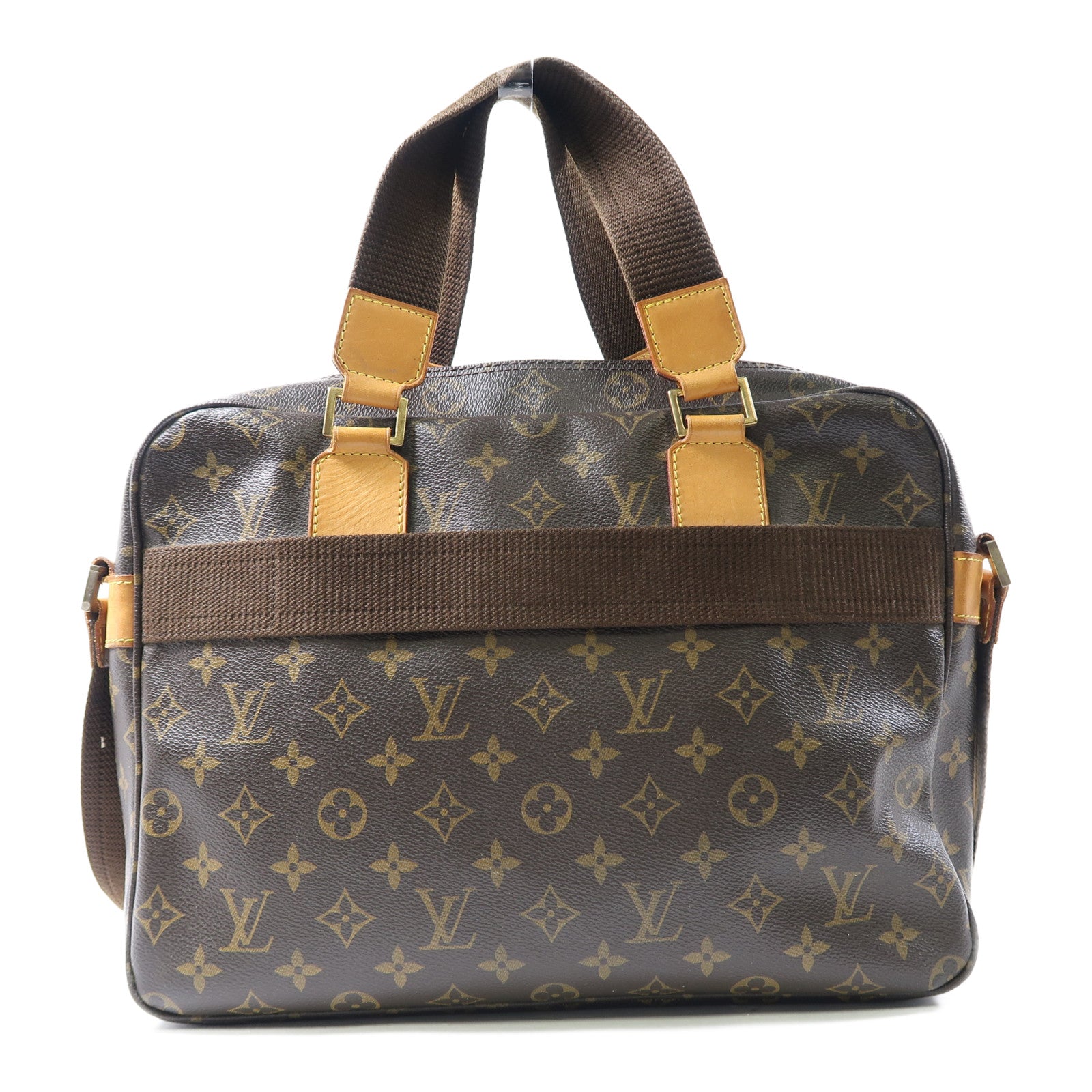 LOUIS VUITTON 【激減優惠】Monogram SackBosphere金扣手挽肩背兩用袋啡色