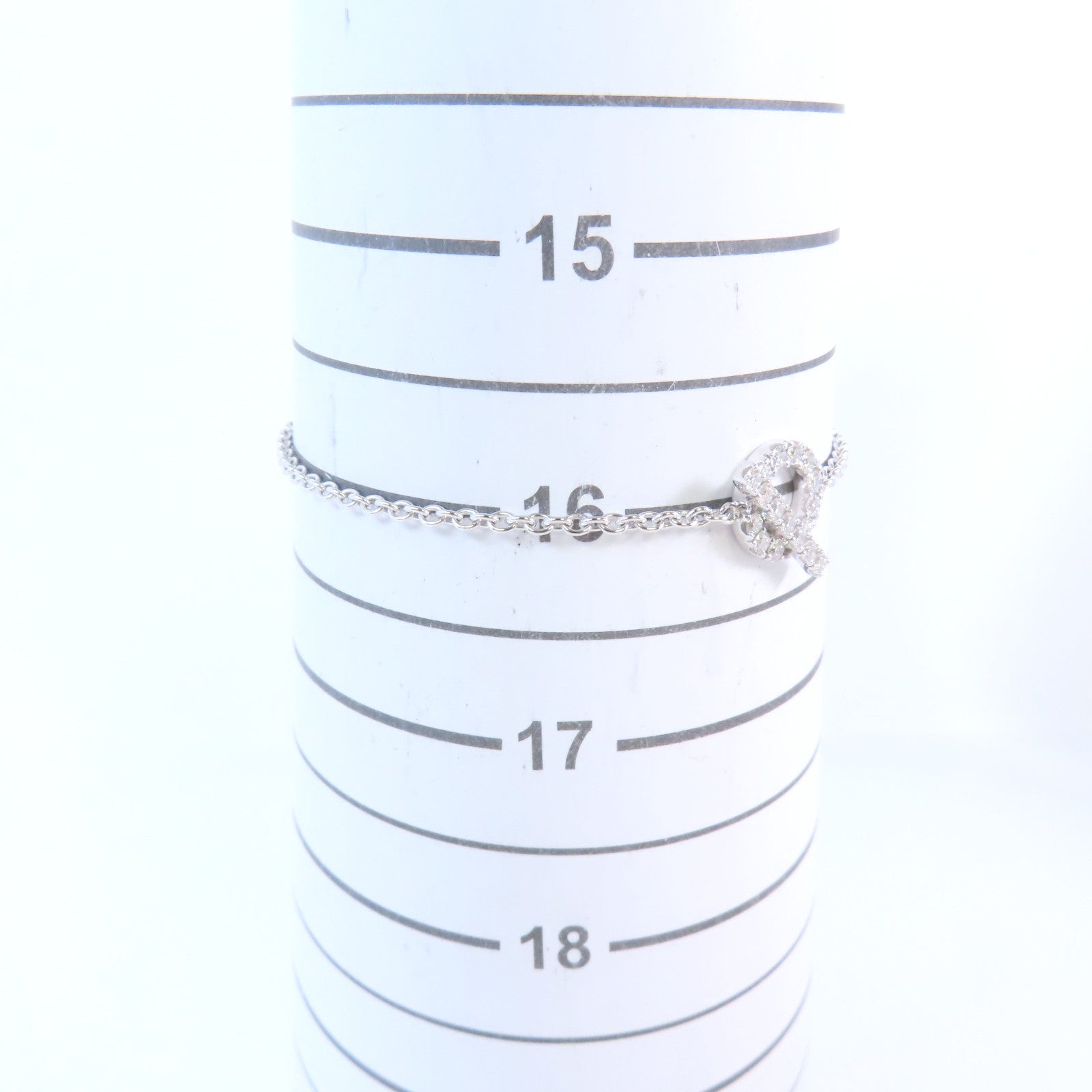 HERMES 18K白金Finessee Diamond Bracelet銀扣鑽石手鏈