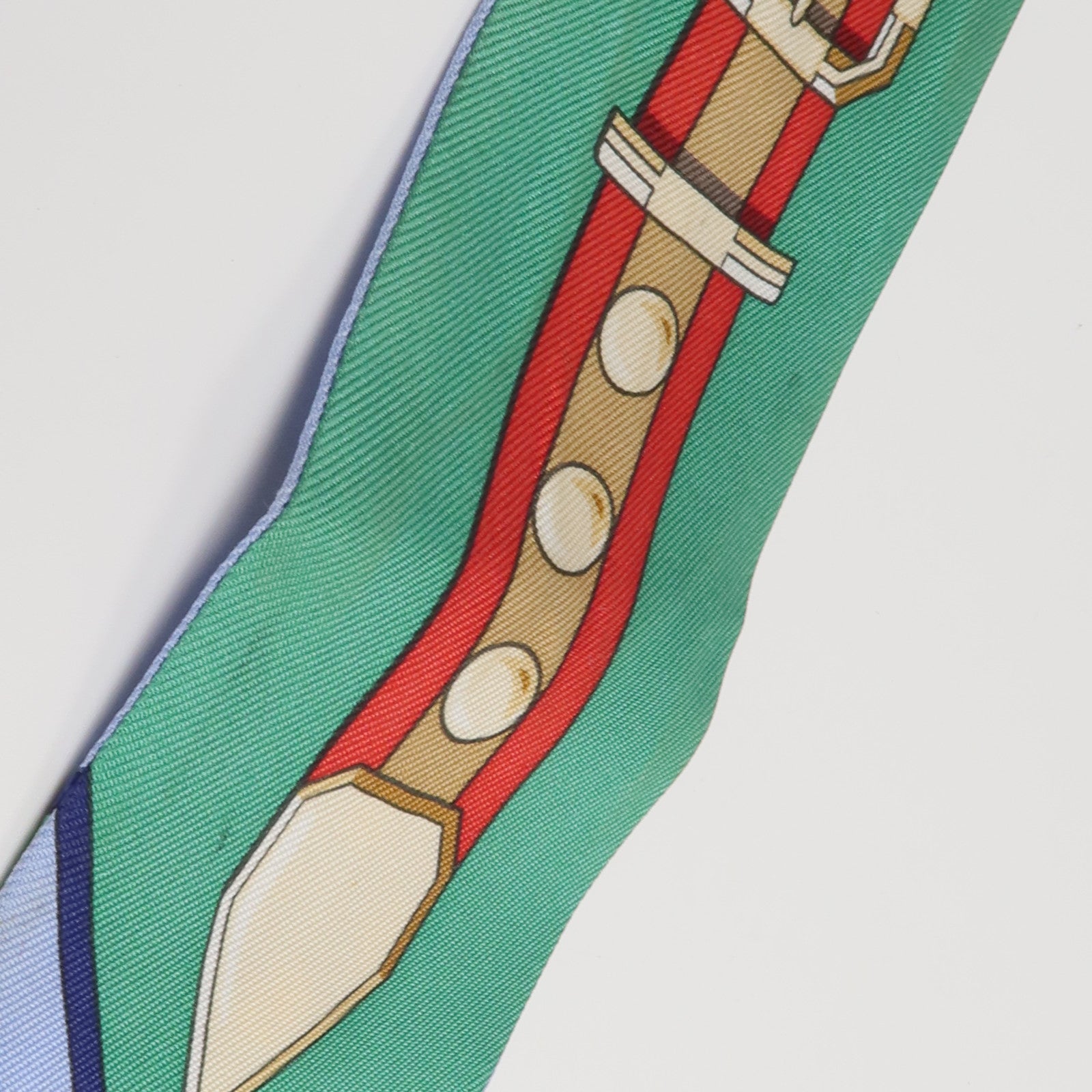 HERMES 絲質Twilly絲巾