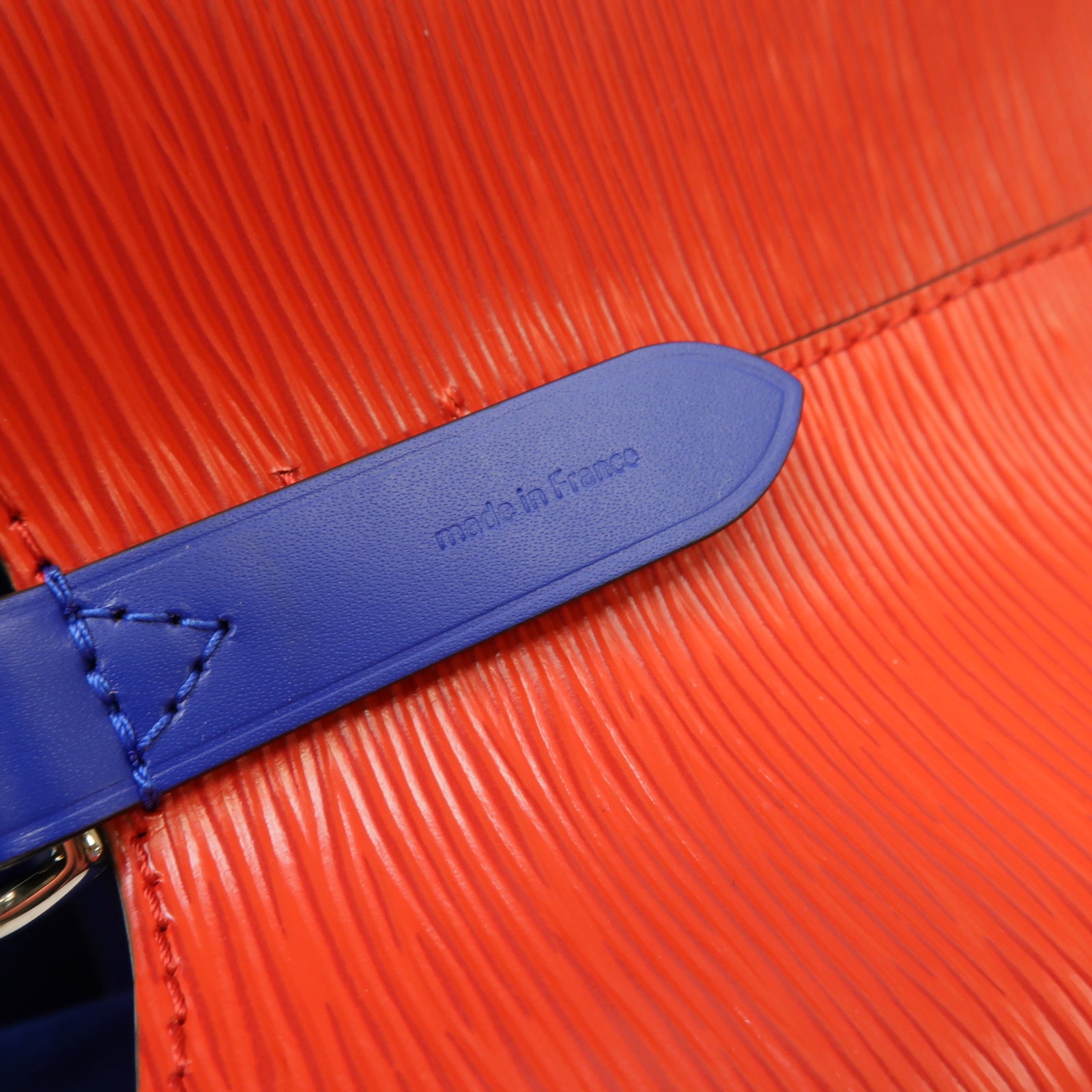 LOUIS VUITTON Epi NeoNoe銀扣手挽肩背兩用袋紅色/藍色