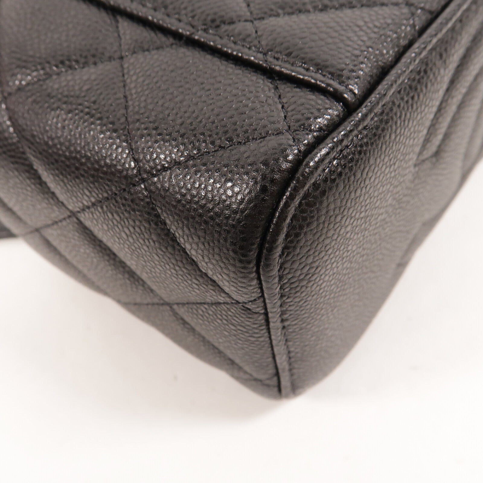 CHANEL 牛皮皮革Vanity Case鏈帶肩背袋