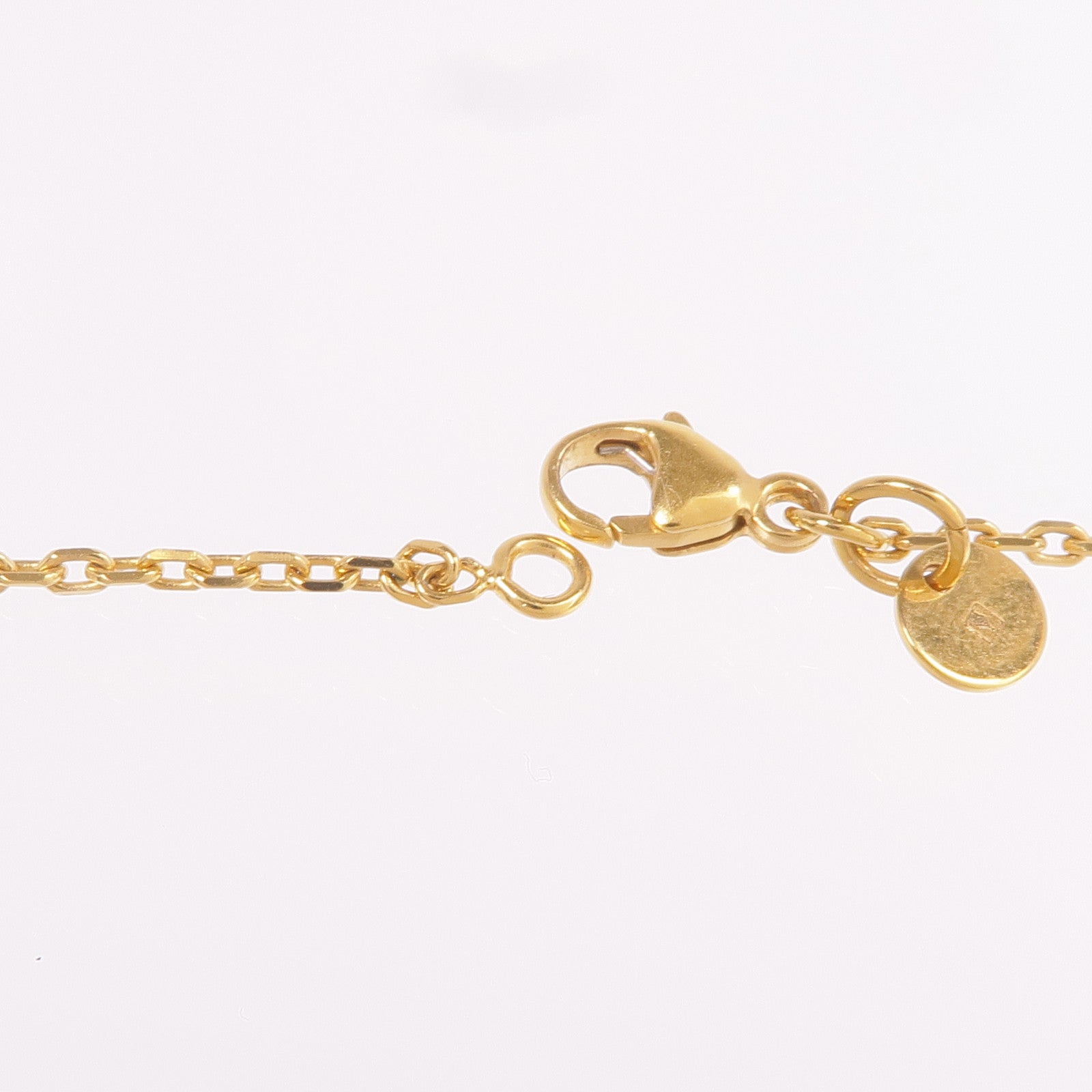 HERMES Swift皮革/鍍金As De Coeur項鍊