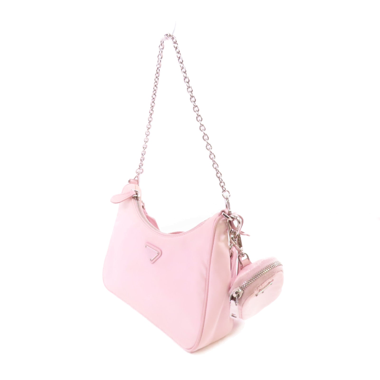 PRADA 尼龍2Way Shoulder Bag銀扣手挽肩背兩用袋
