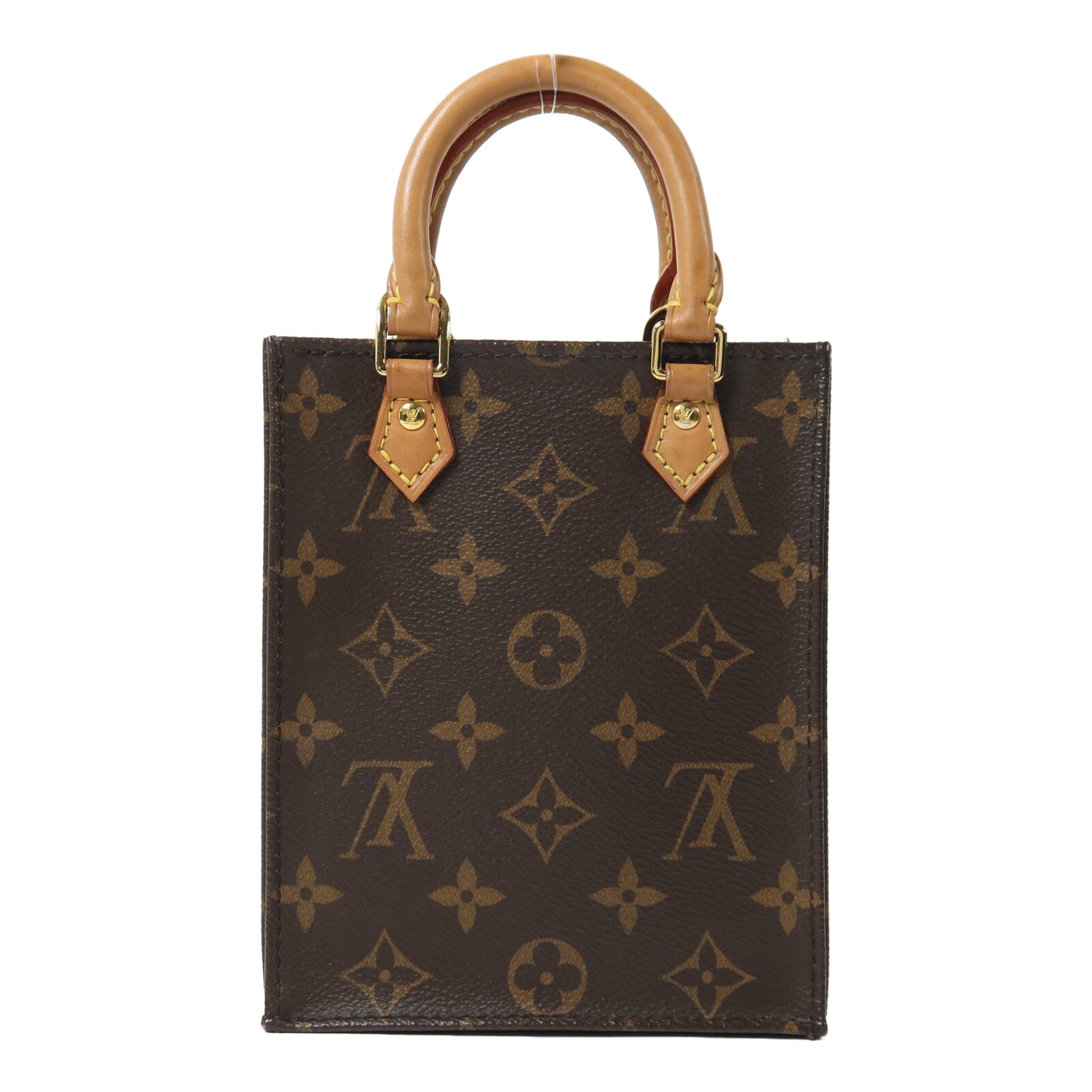 LOUIS VUITTON Monogram Petit Sac Plat手挽肩背兩用袋