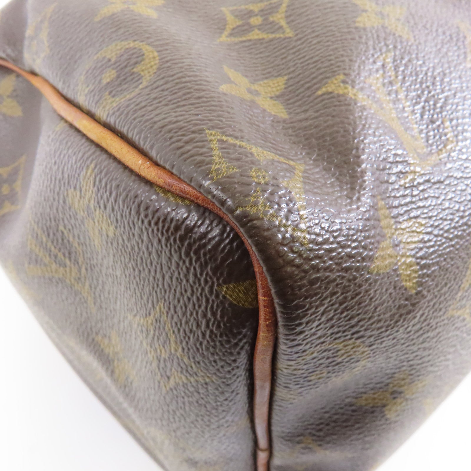LOUIS VUITTON Monogram Speedy 25金扣手挽袋啡色