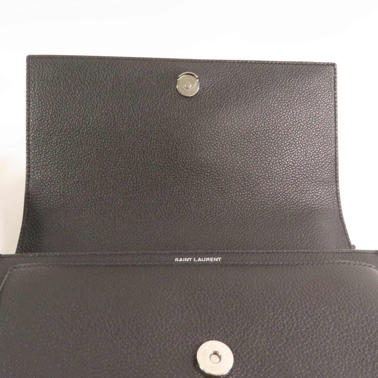 SAINT LAURENT 牛皮皮革Sunset Medium銀扣鏈帶肩背袋