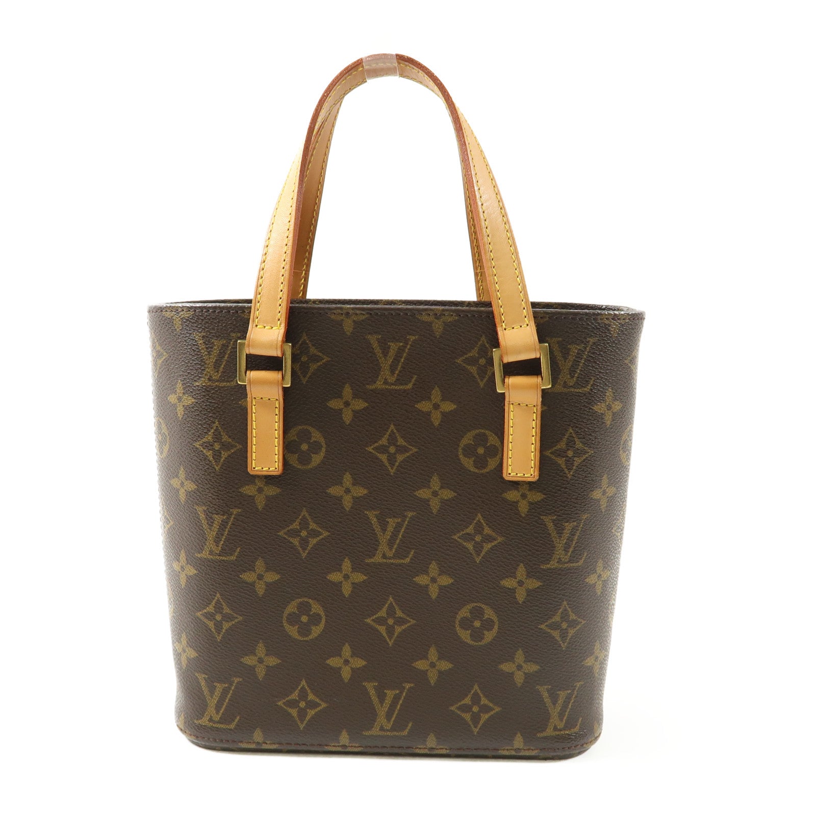 LOUIS VUITTON Monogram Vavin PM金扣手挽袋棕色