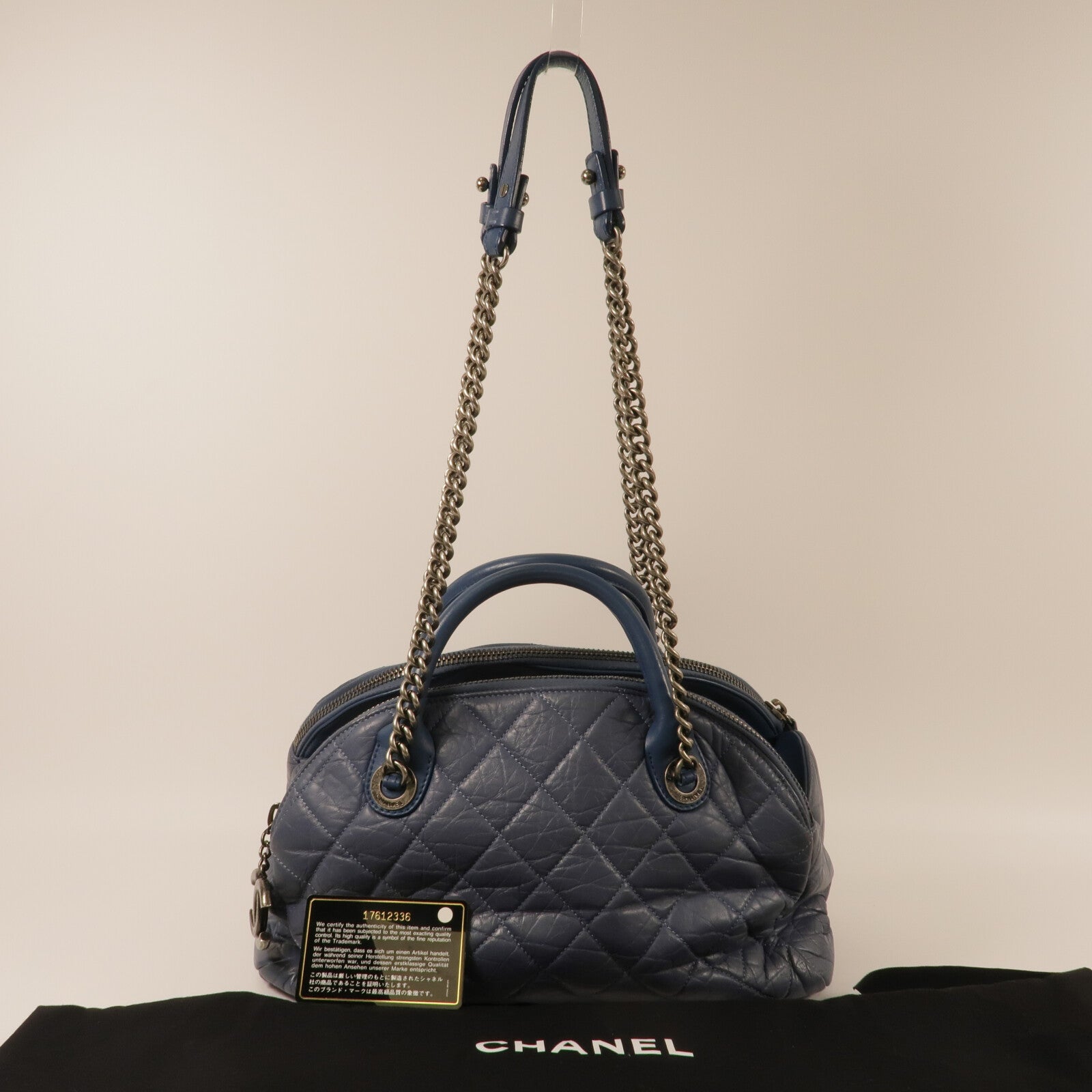 CHANEL 牛皮皮革Shoulder Bag鏈帶手挽肩背兩用袋