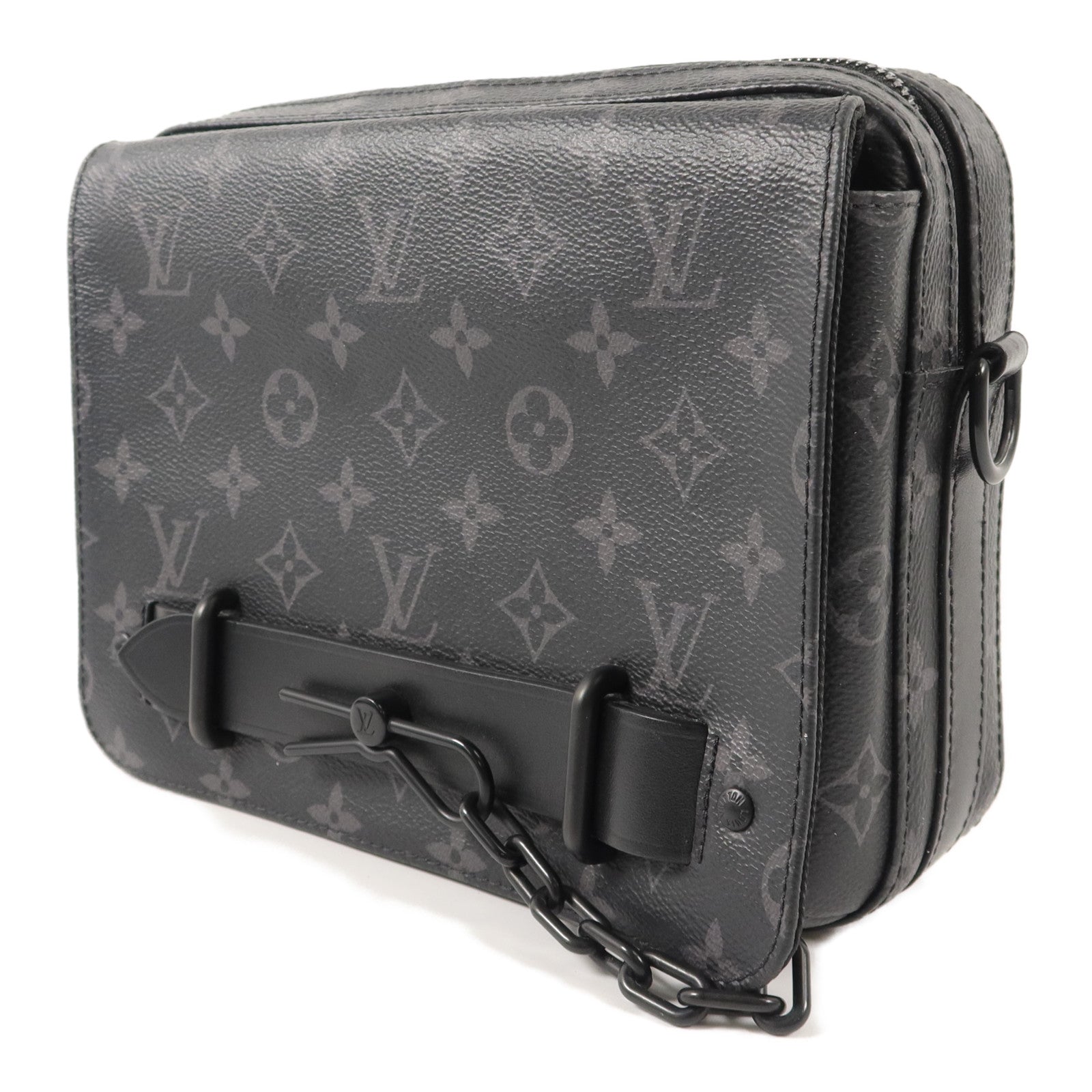 LOUIS VUITTON Monogram Eclipse Steamer肩背袋