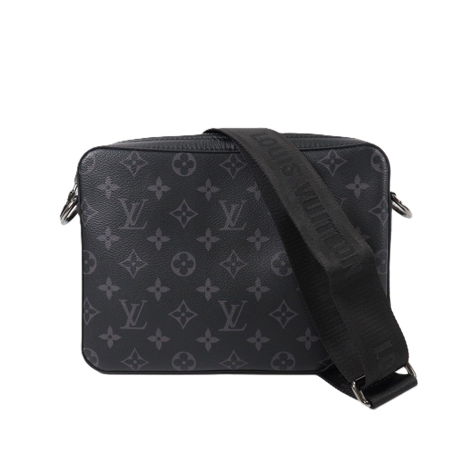 LOUIS VUITTON Monogram Eclipse Reverse Trio Messenger肩背袋