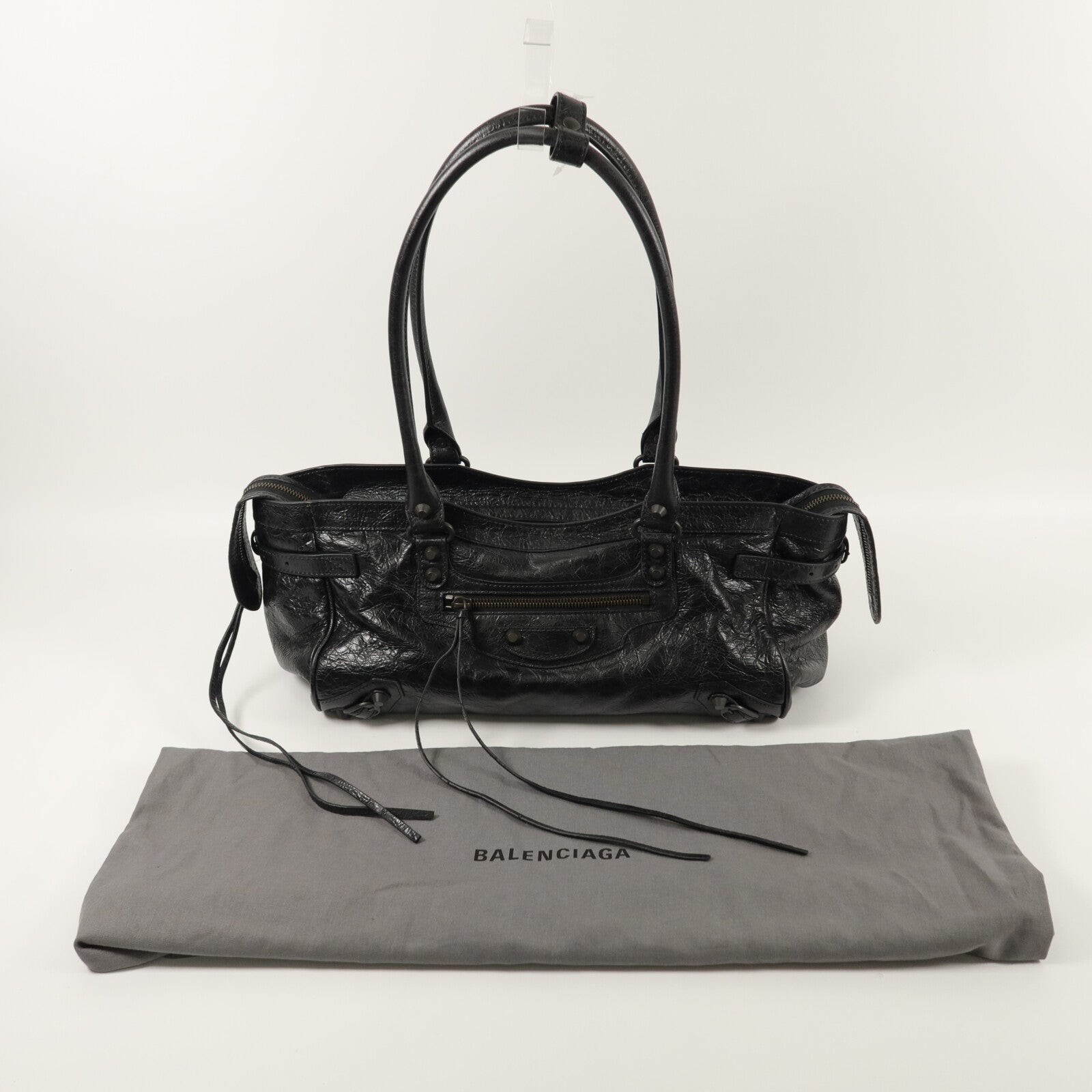 BALENCIAGA 羊皮皮革Le City East-West肩背袋