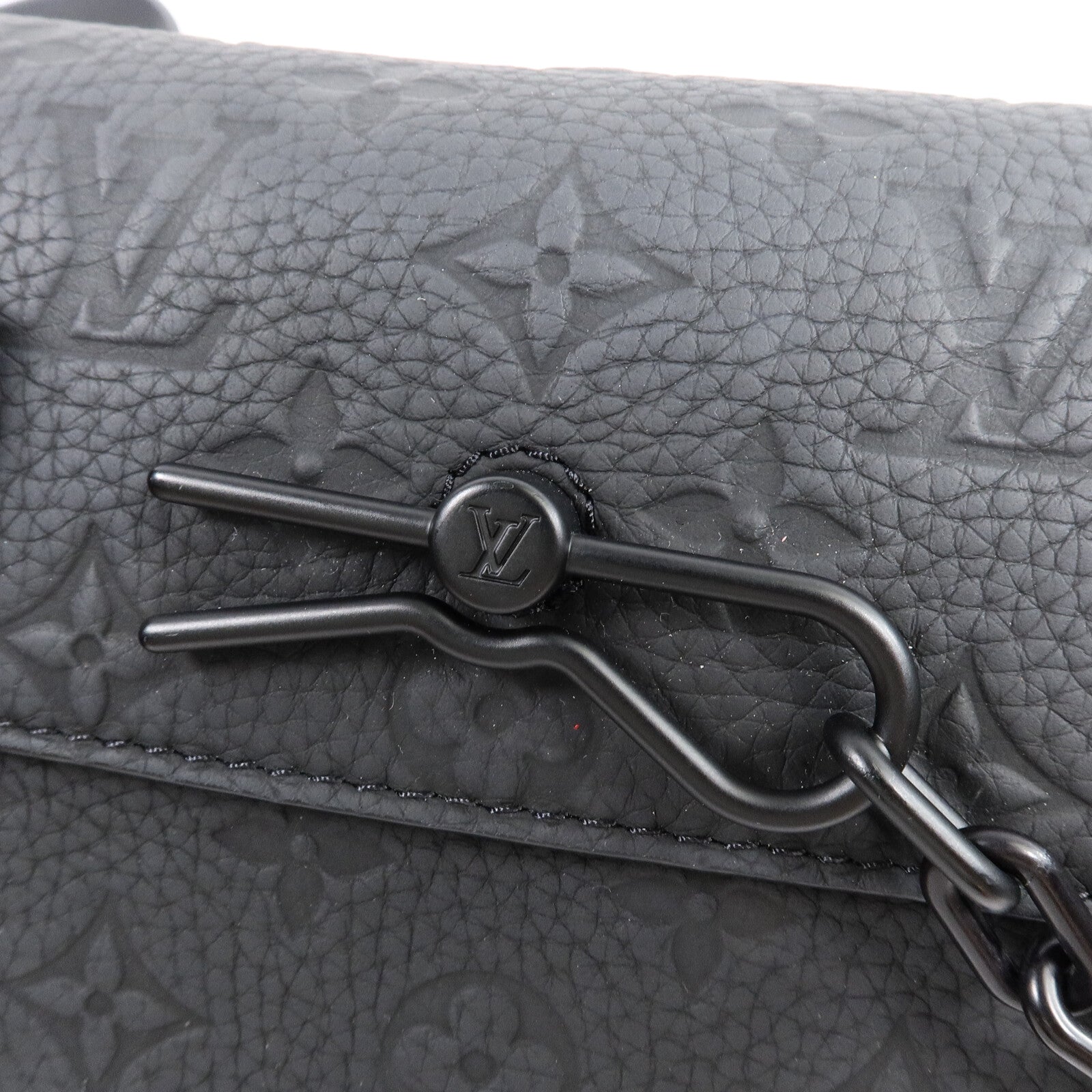 LOUIS VUITTON Monogram Taurillon Steamer Wearable Wallet扣肩背袋